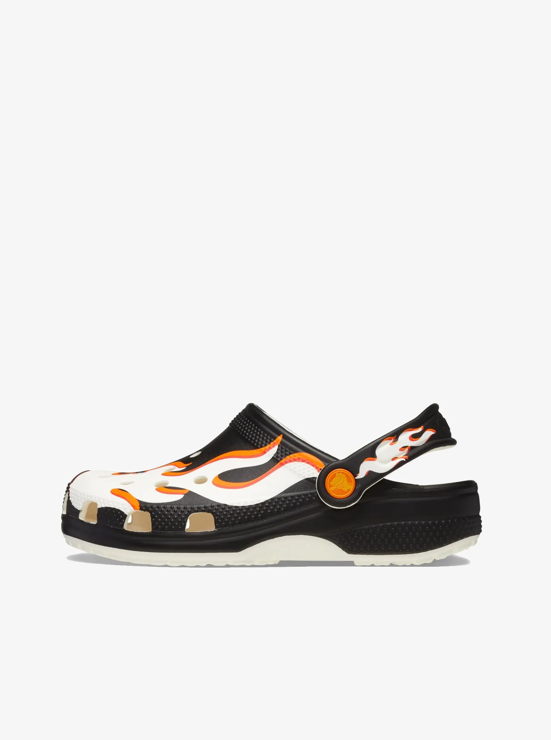 Classic Glow Flames Clog Kids Simple Step
