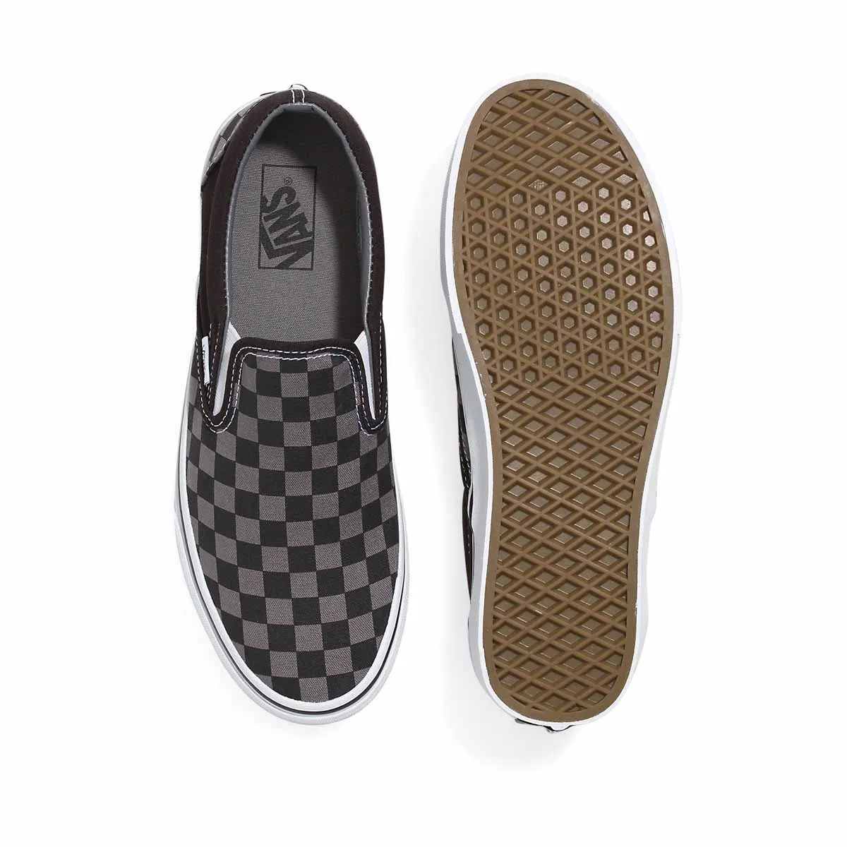 Air Boost evening run Classic Slip-On Checkerboard 'Pewter Grey Check' Unisex Shoes