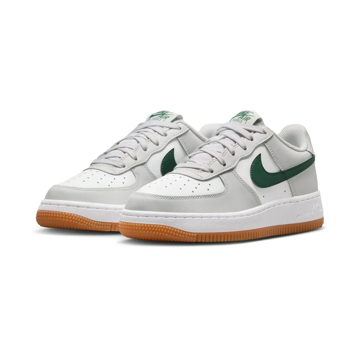Nike Air Force 1 'Photon Dust Fir Gum White' Big Kids' Shoes Foam Midsole