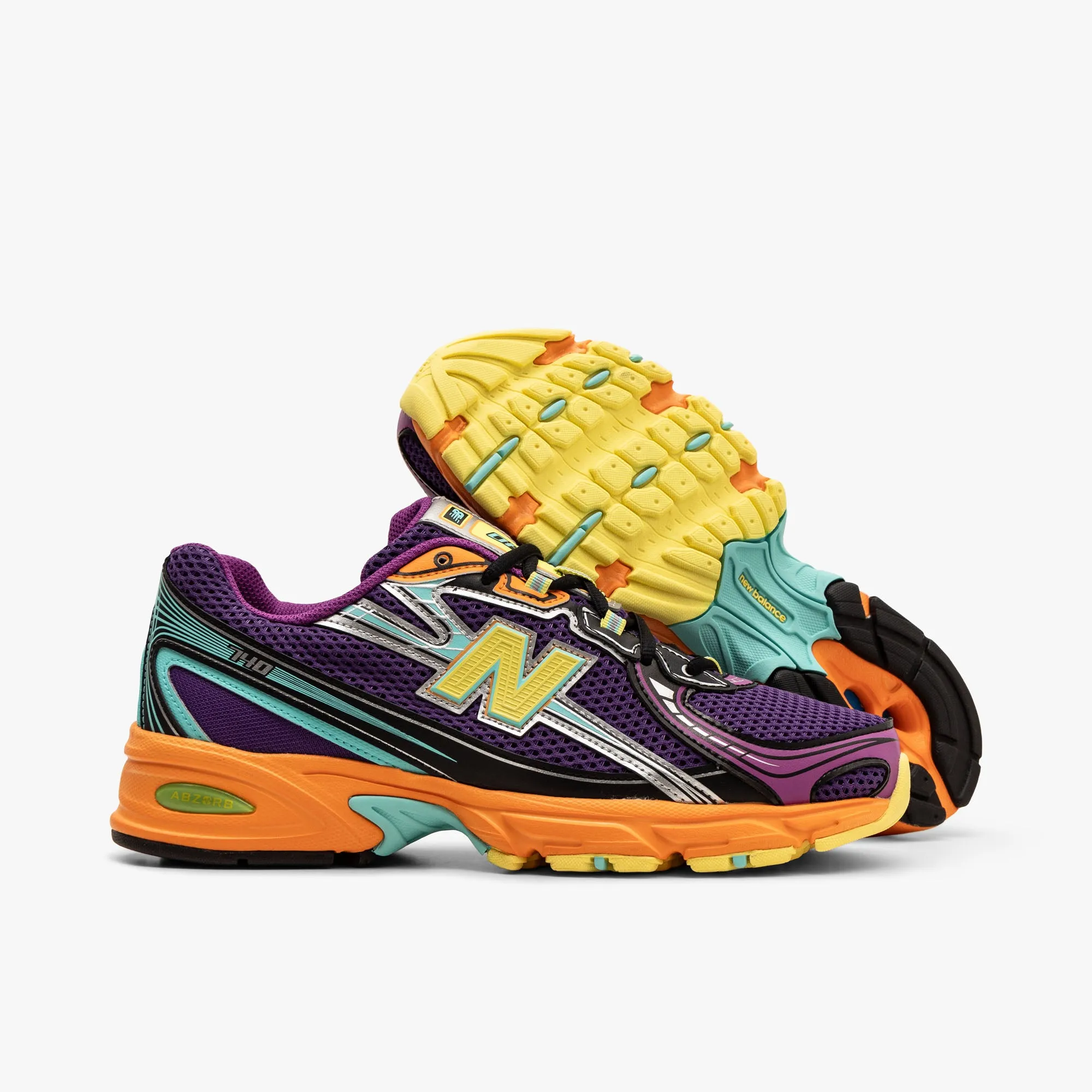 New Balance 740 Concord Grape / Firefly scratch - resistant - finish - toughness shoes professional runner shoes