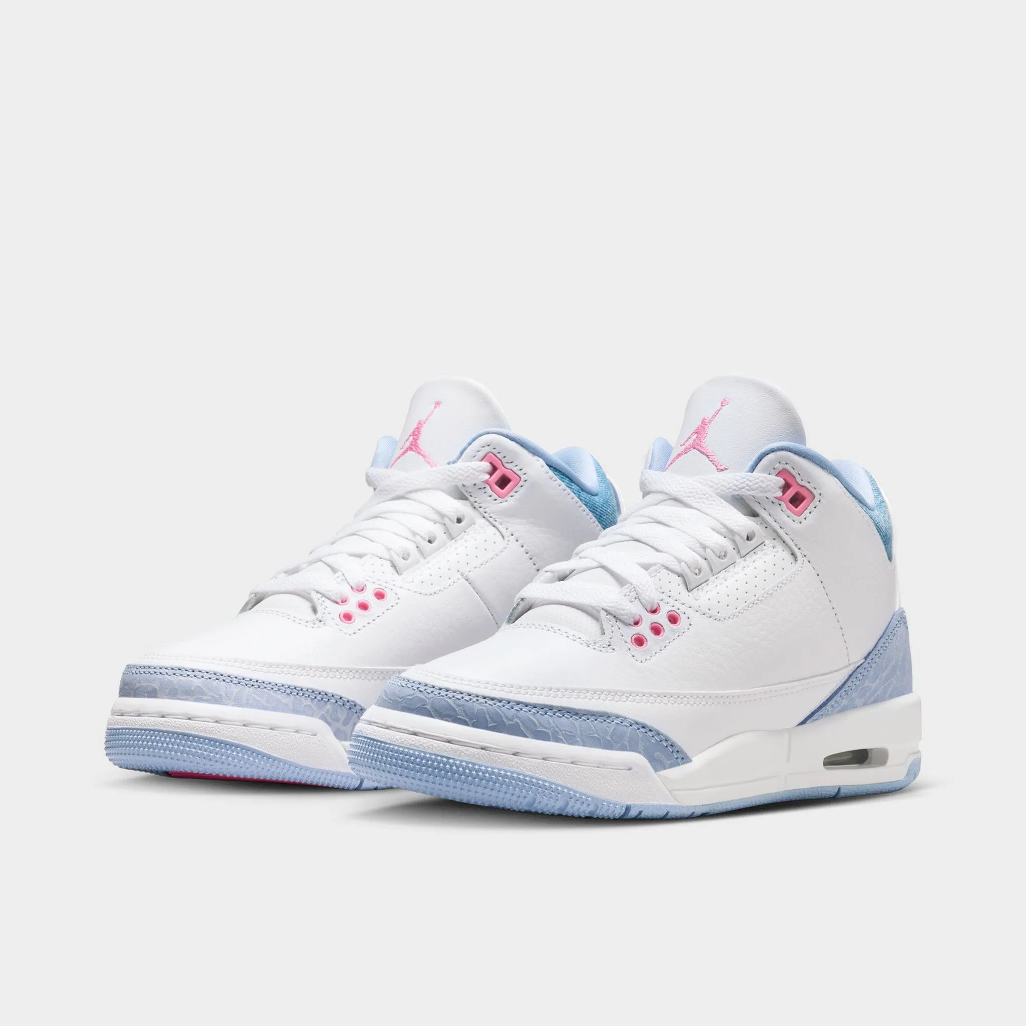 Ultra Responsive Jordan 3 Retro GS White / Pink Glow - Cobalt Bliss