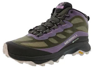 Merrell Women's Moab Speed Mid GTX Hiker Trail Running Shoes Park running running in a kelp forest area shoes