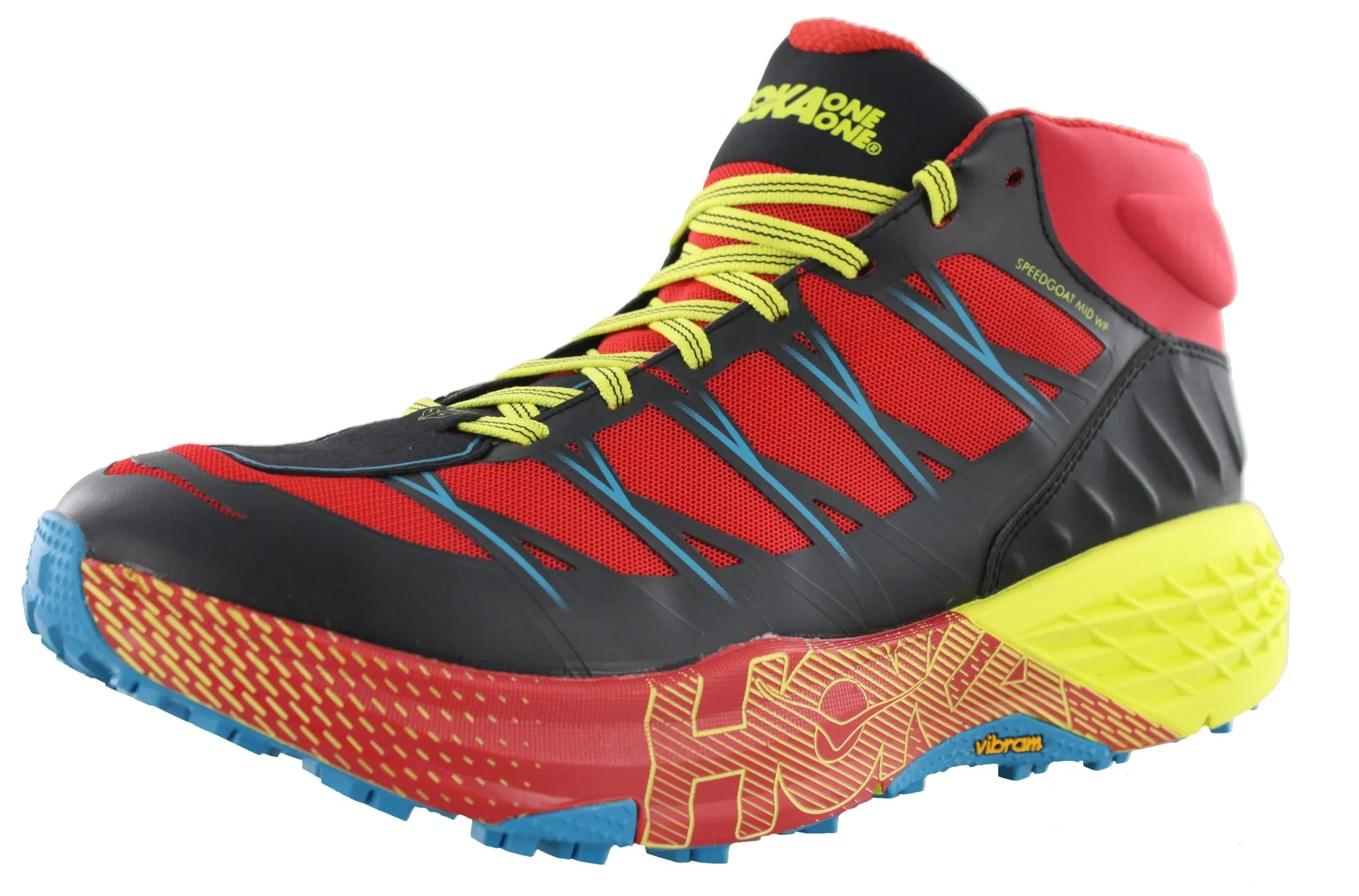 loose - fit shoes warm weather Hoka Men's Speedgoat Mid Waterproof Trail Running Shoes