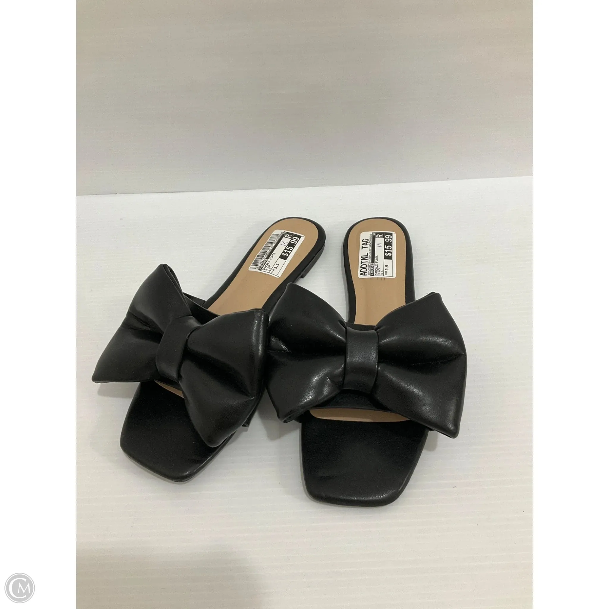 fluorescent Sandals Flats By Journee In Black, Size: 9.5