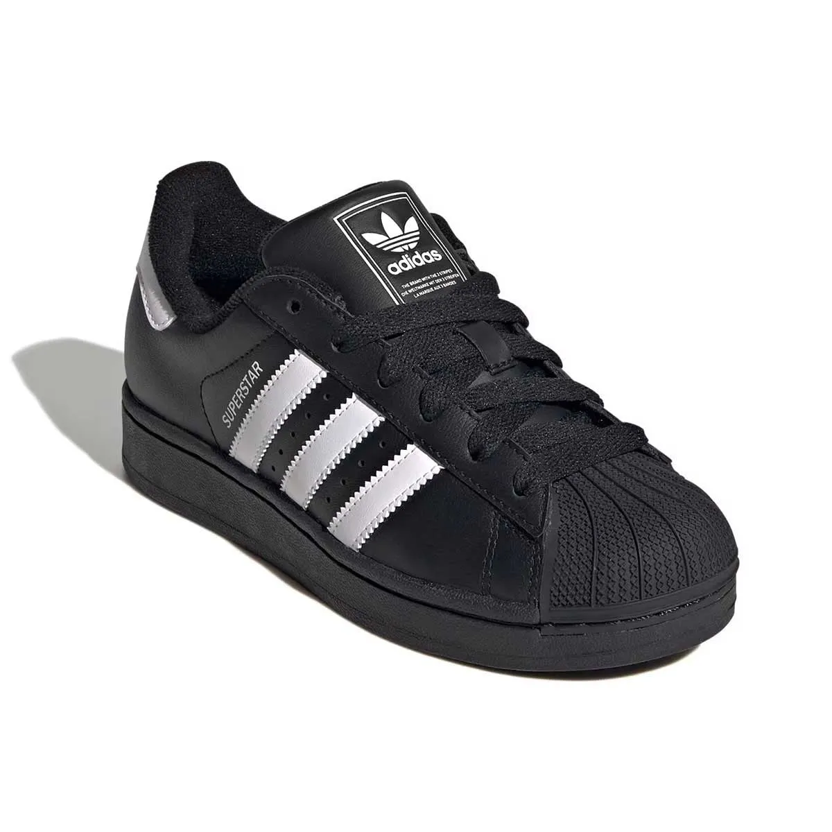 Adidas Superstar II 'Black White' Big Kids' Shoes foldable Smooth Sole