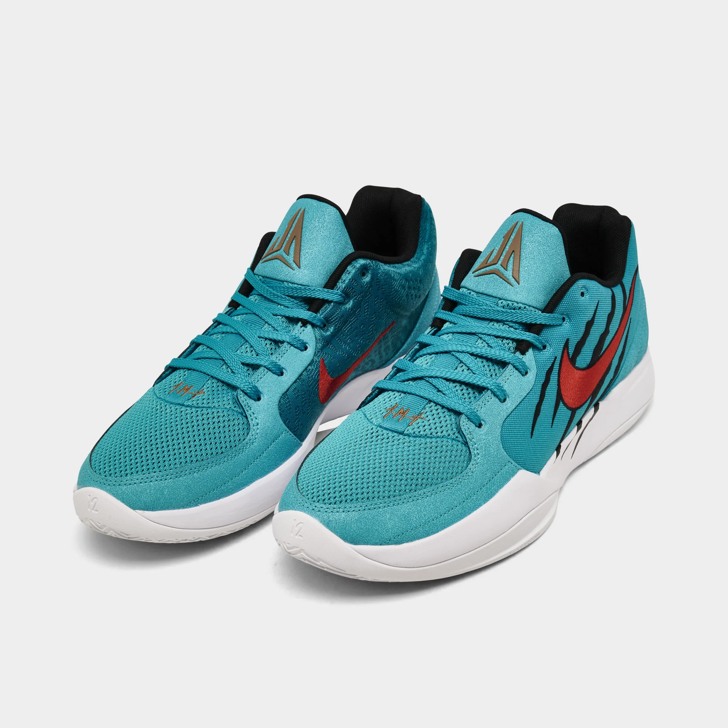 Comfortable Velcro Durable outsole tread Nike Ja 2 Rapid Teal / University Red - Black