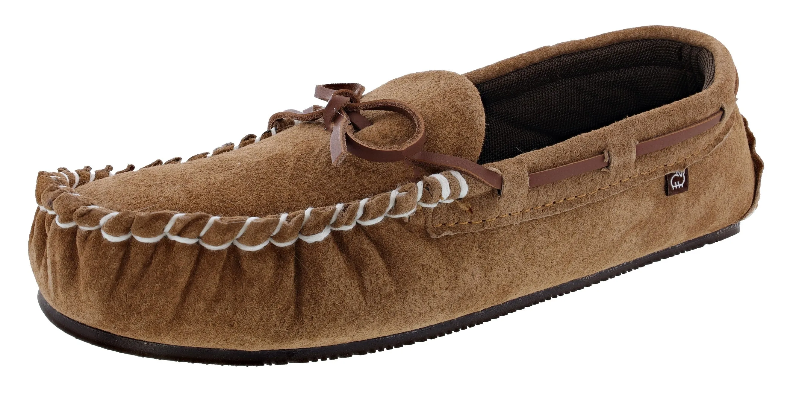 Walking Ease Easy Slip Lamo Sabrina Moc II Indoor and Outdoor Moccasin Slippers Womens