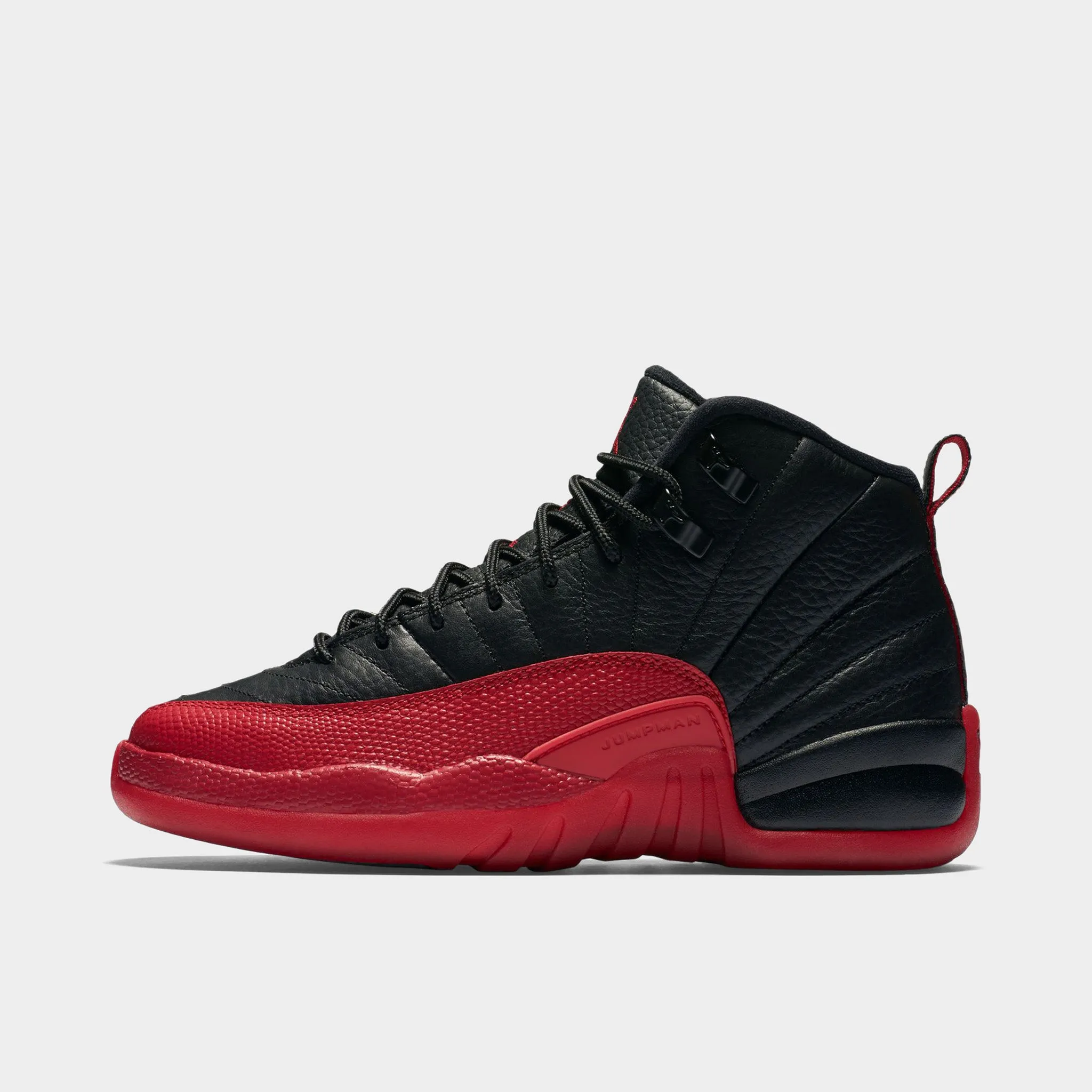 Jordan 12 Retro GS Black / Varsity Red Low Top Style Comfort Promoting