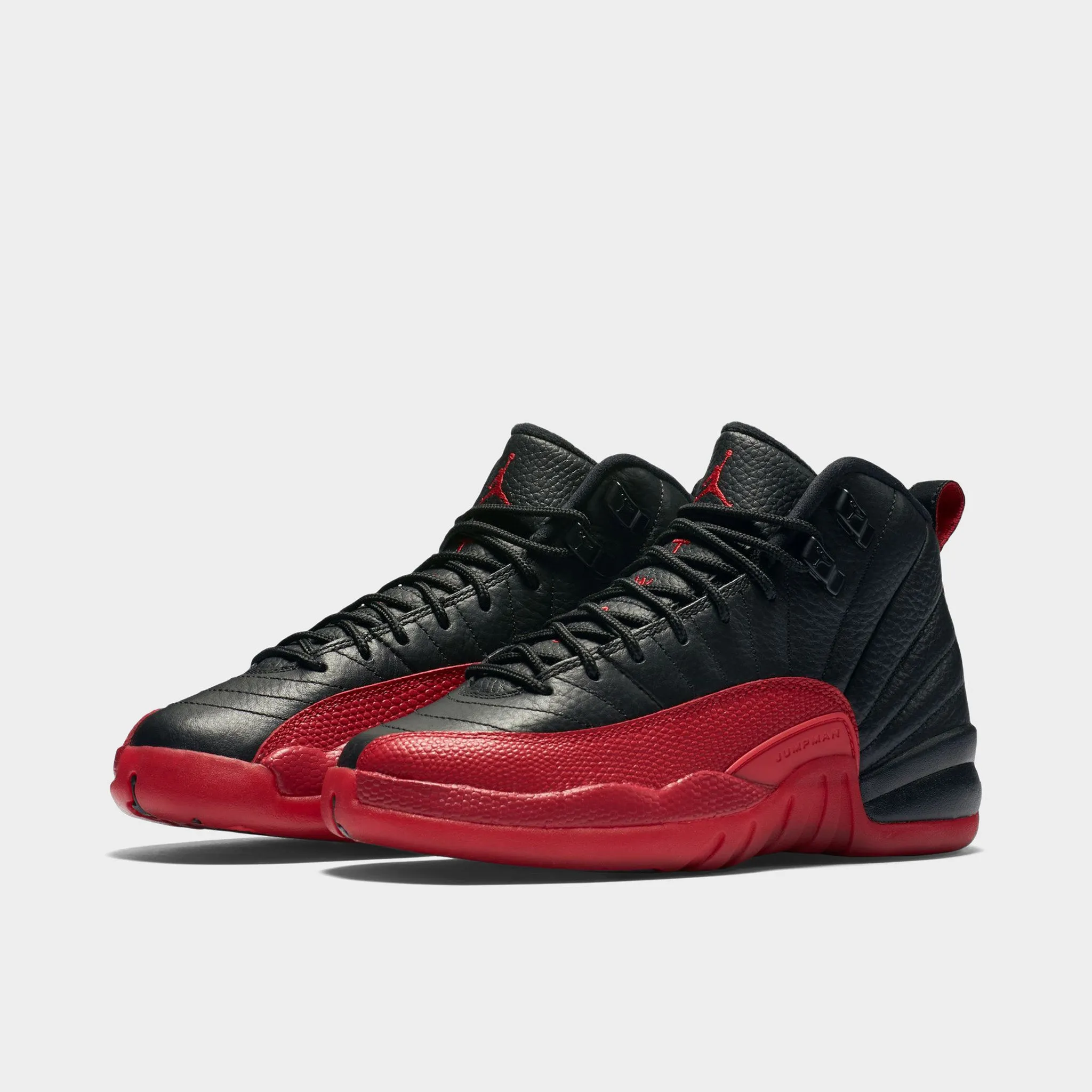 Jordan 12 Retro GS Black / Varsity Red Supportive Fit Feel