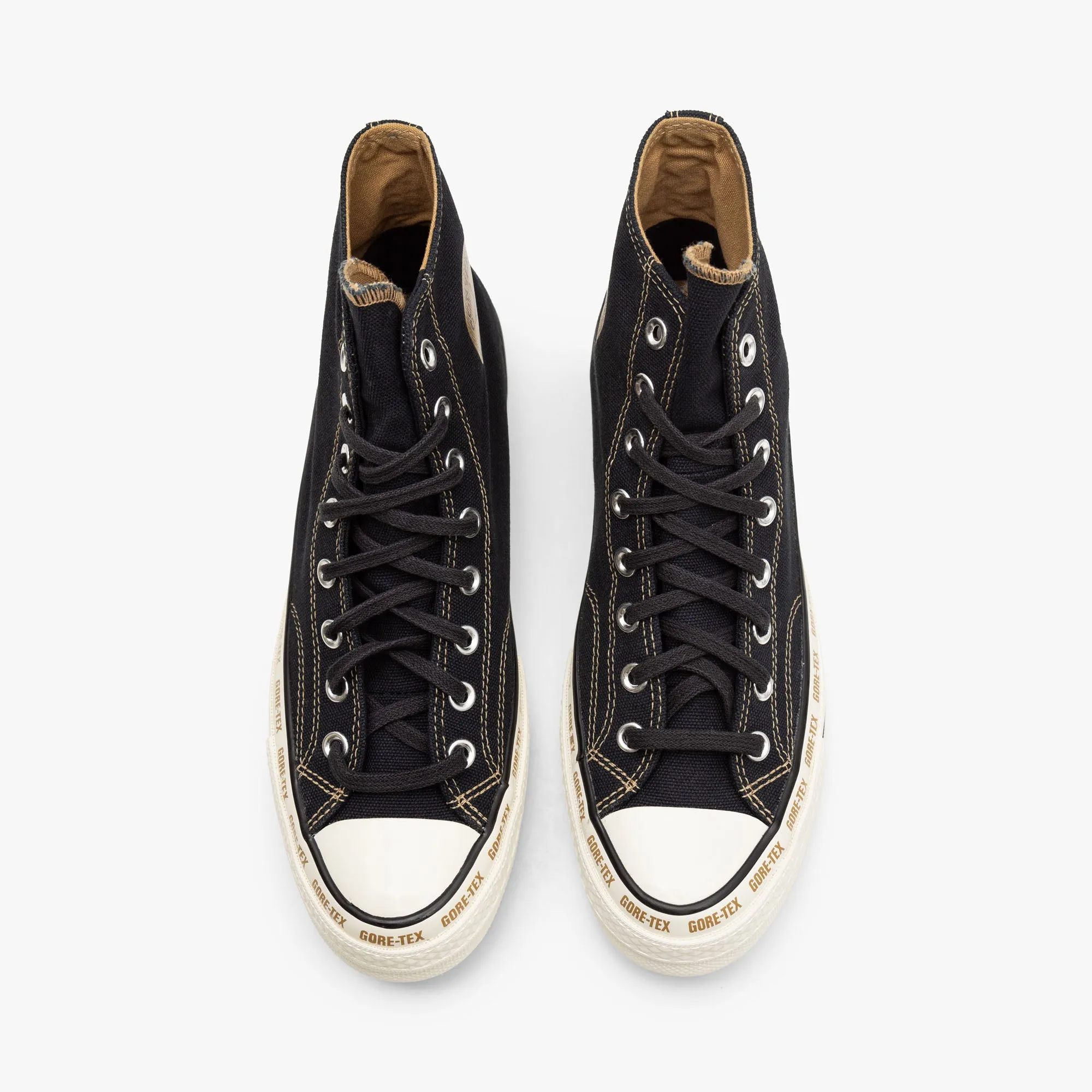 Converse Chuck 70 Hi GTX Black / Toadstool Tan - Egret Classic Look Flexible Build