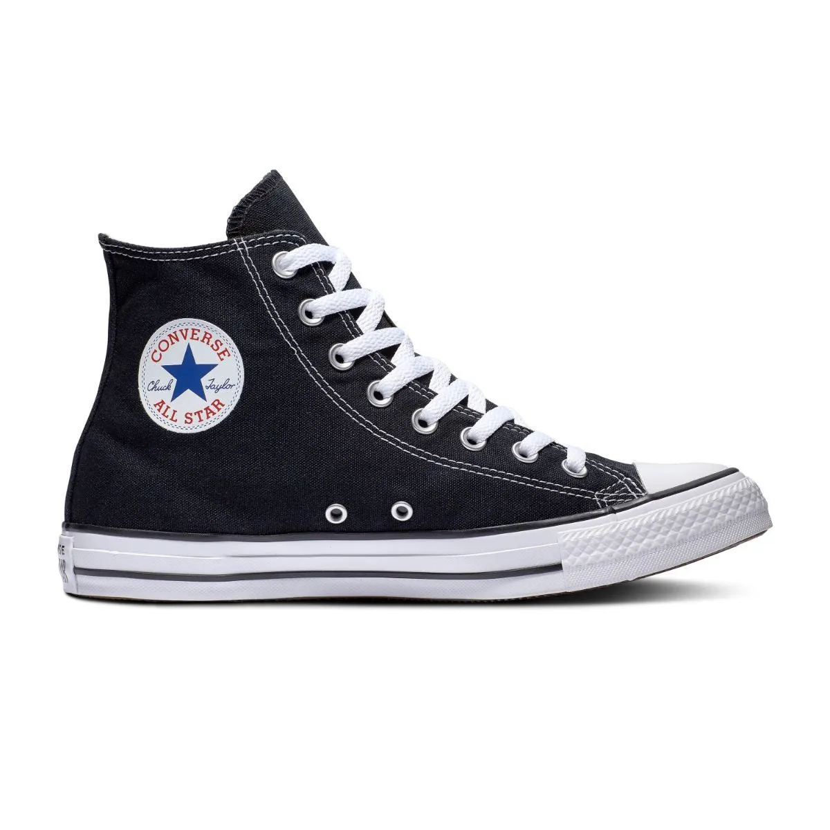 Pro Inspired Elastic Band Converse Chuck Taylor All Star Black High Top Shoes