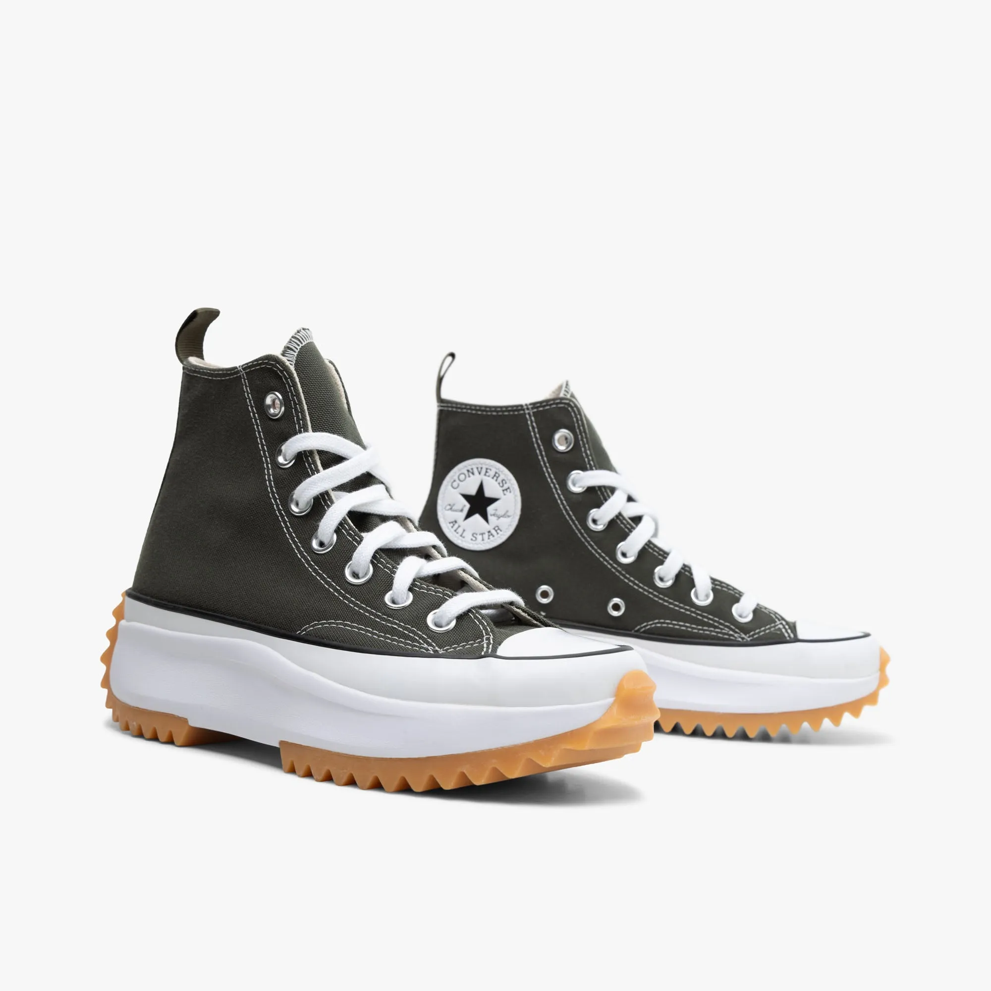 Converse Colour Run Star Hike Cargo Khaki / White - Black Freestyle Design Grip Stability