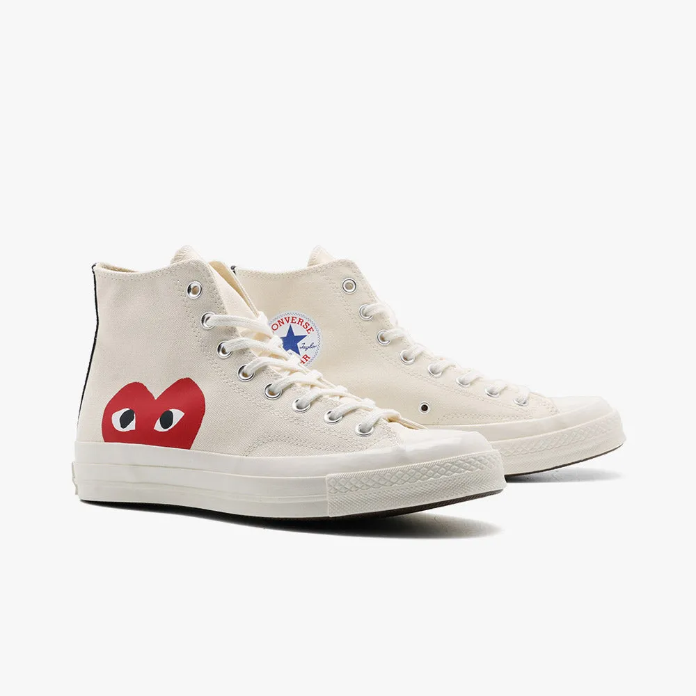 Converse x COMME des GARONS PLAY Chuck Taylor Hi / Beige Trail Ready Pro Action Ride