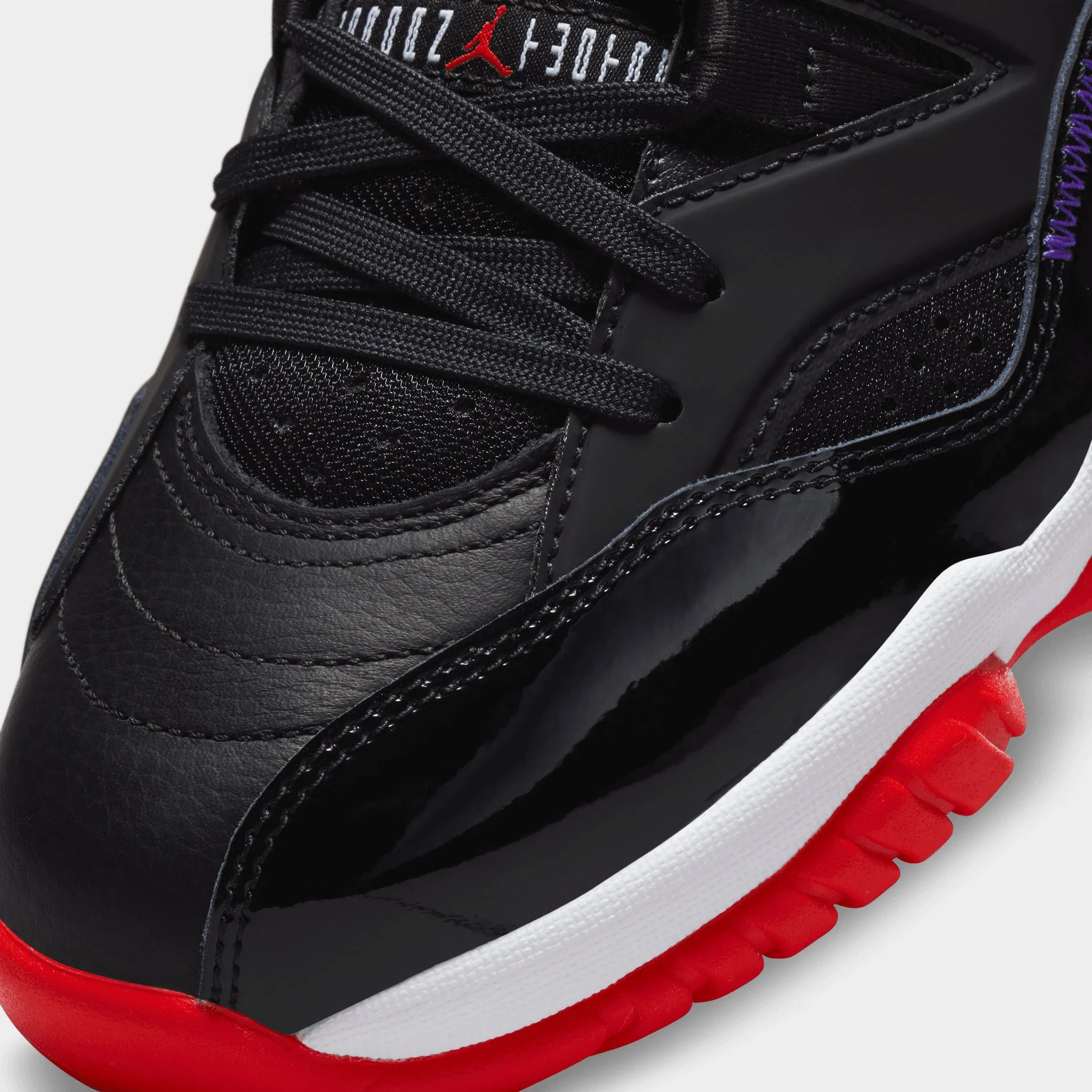 Jordan Women's Jumpman Two Trey Black / True Red - Dark Concord MeshUpper Compression Molded Responsiveness