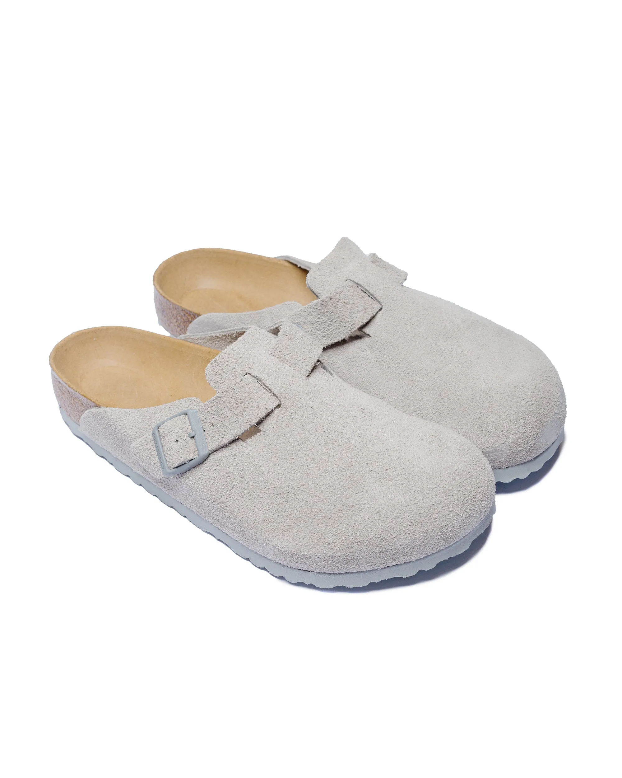 indispensable Birkenstock Boston Stone Coin Suede
