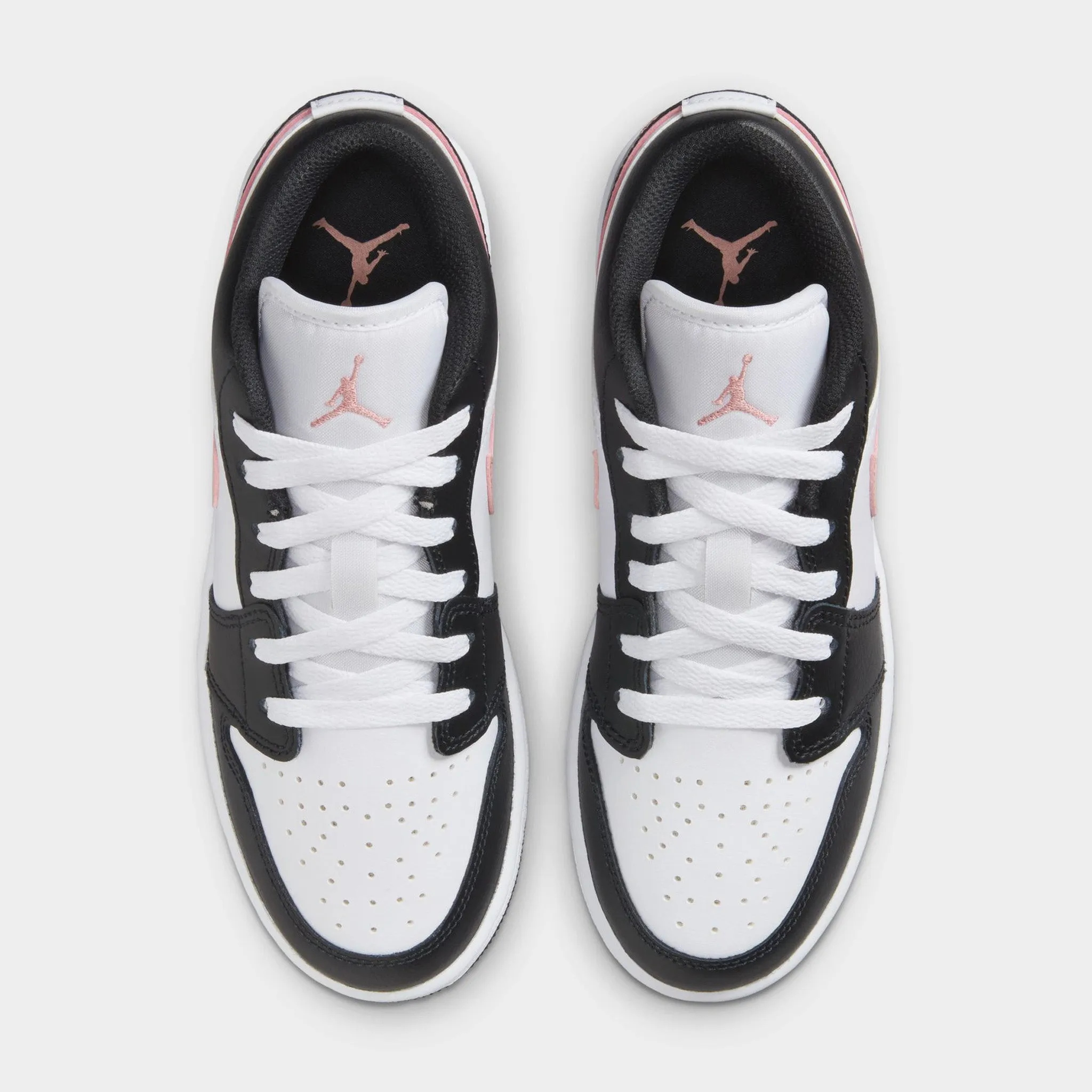 Jordan 1 Low GS White / Rust Pink - Black Speed Agility Fit