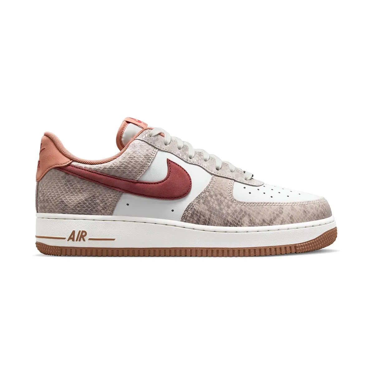 Heel Comfortable Soles Nike Air Force 1 Low 'Canyon Rust Snakeskin' Men's Shoes
