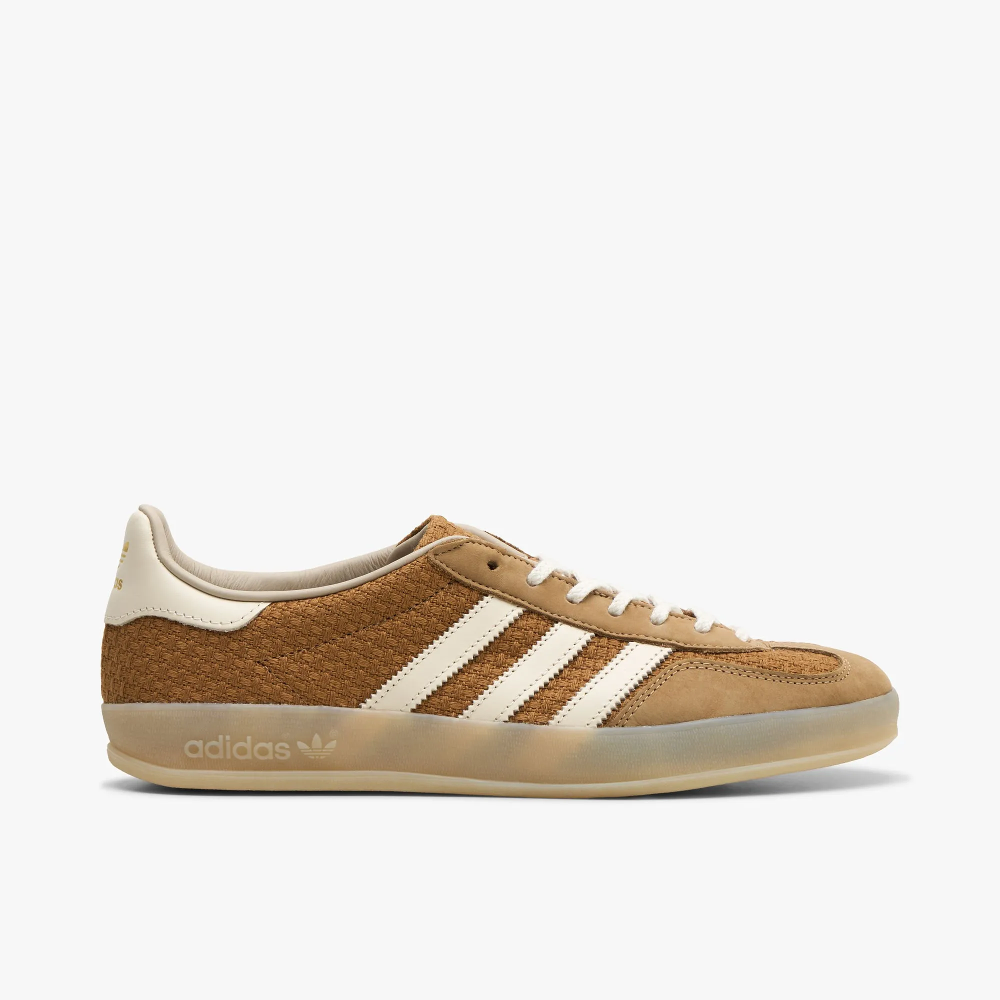 adidas Originals Gazelle Indoor Brown Desert / Wonder White - Magic Beige Comfort   insole Parkour Step