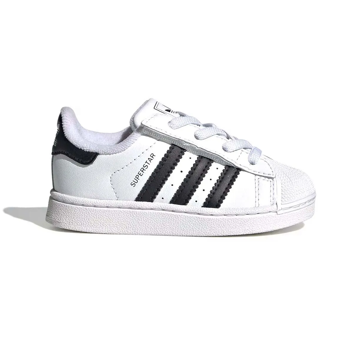 Adidas Superstar II Elastic Lace 'White Black' Toddler Shoes MachineWashable Breathable   mesh