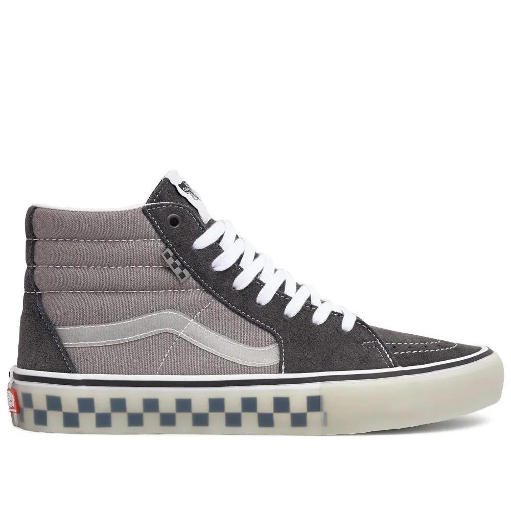 Freestyle Action Ride Classic Style Vans Skate SK8 Hi - Translucent Rubber Grey