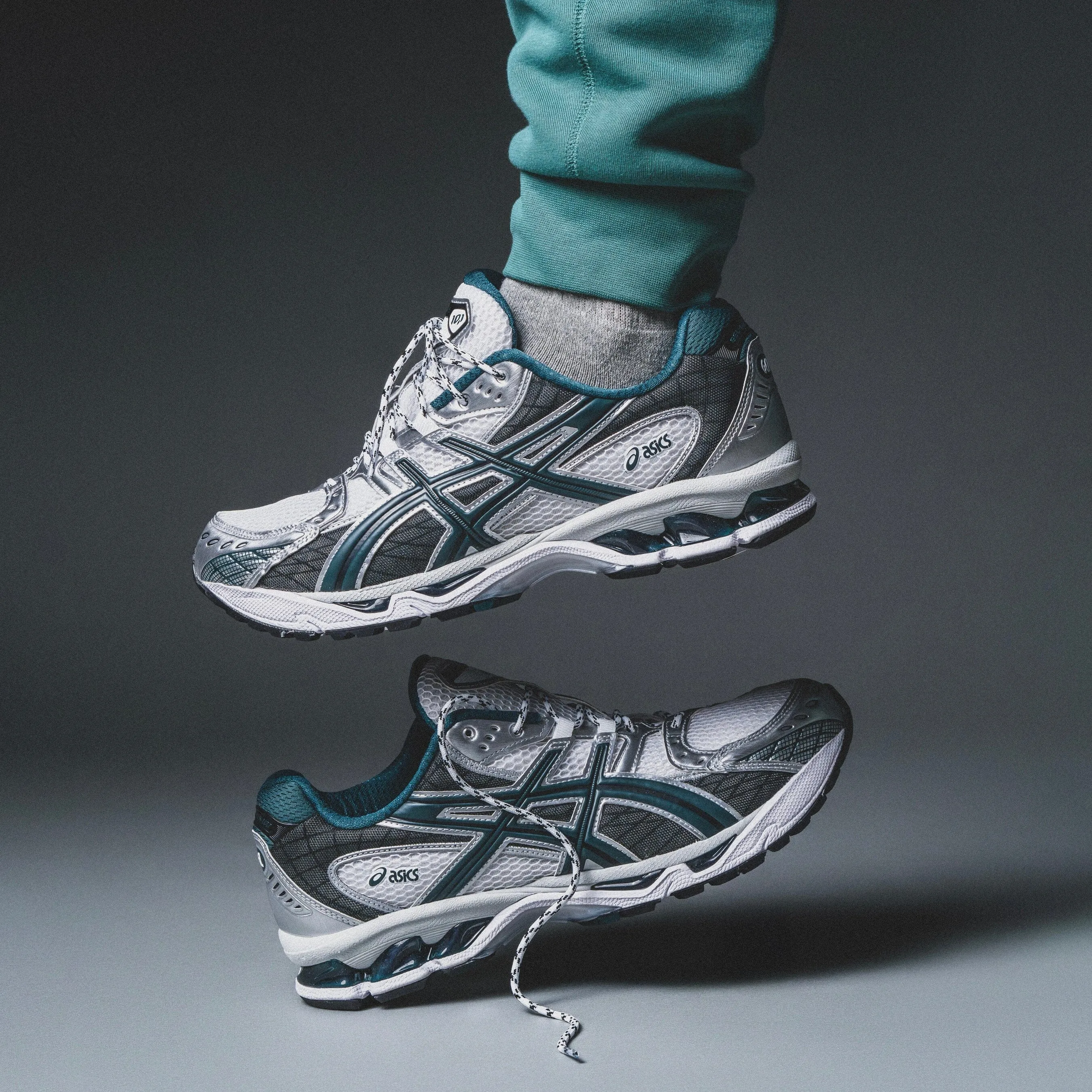 Versatile Style MEN'S ASICS | Gel-Nimbus 10.1 (White/Saxon Green)