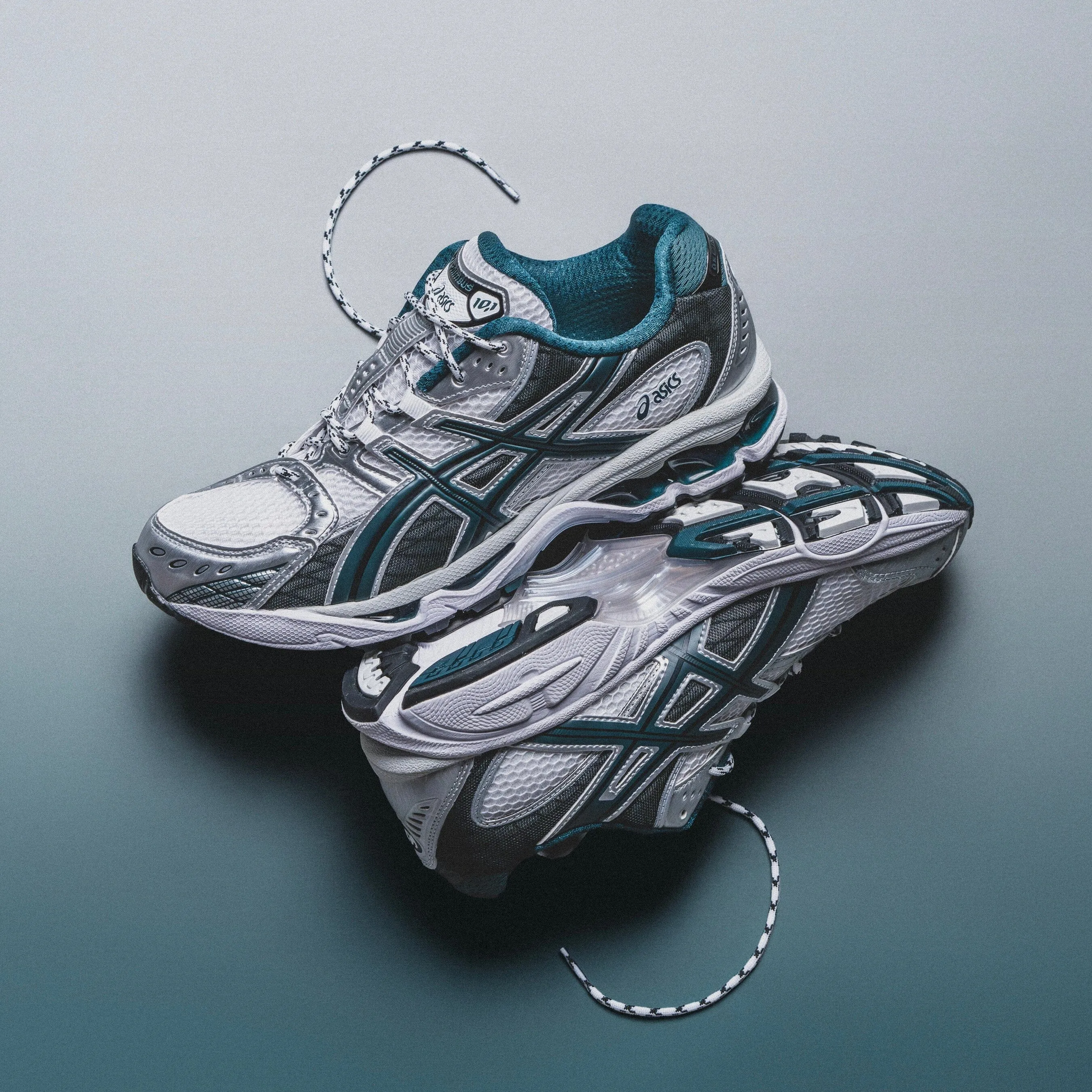 Sneaker Retailers Track Walk MEN'S ASICS | Gel-Nimbus 10.1 (White/Saxon Green)