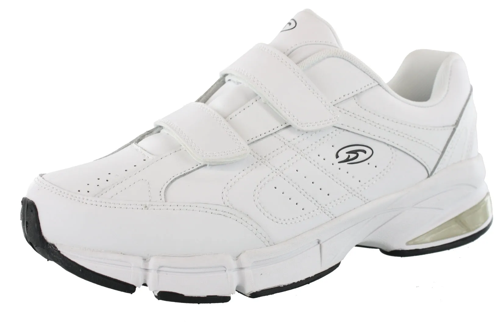 shoe durability Dr. Scholls Mens Omega Hoop and Loop Tennis Shoes for Elderly Wide Width
