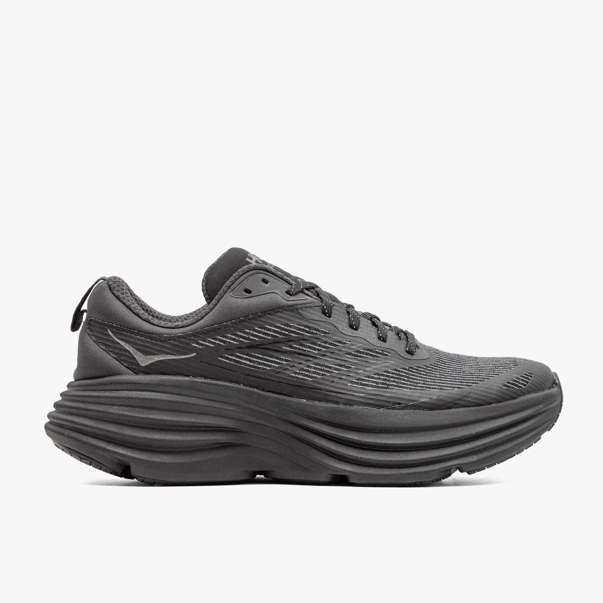 Hoka Bondi 8 TS Caged Black / Black ergonomic running shoes running in relay races shoes