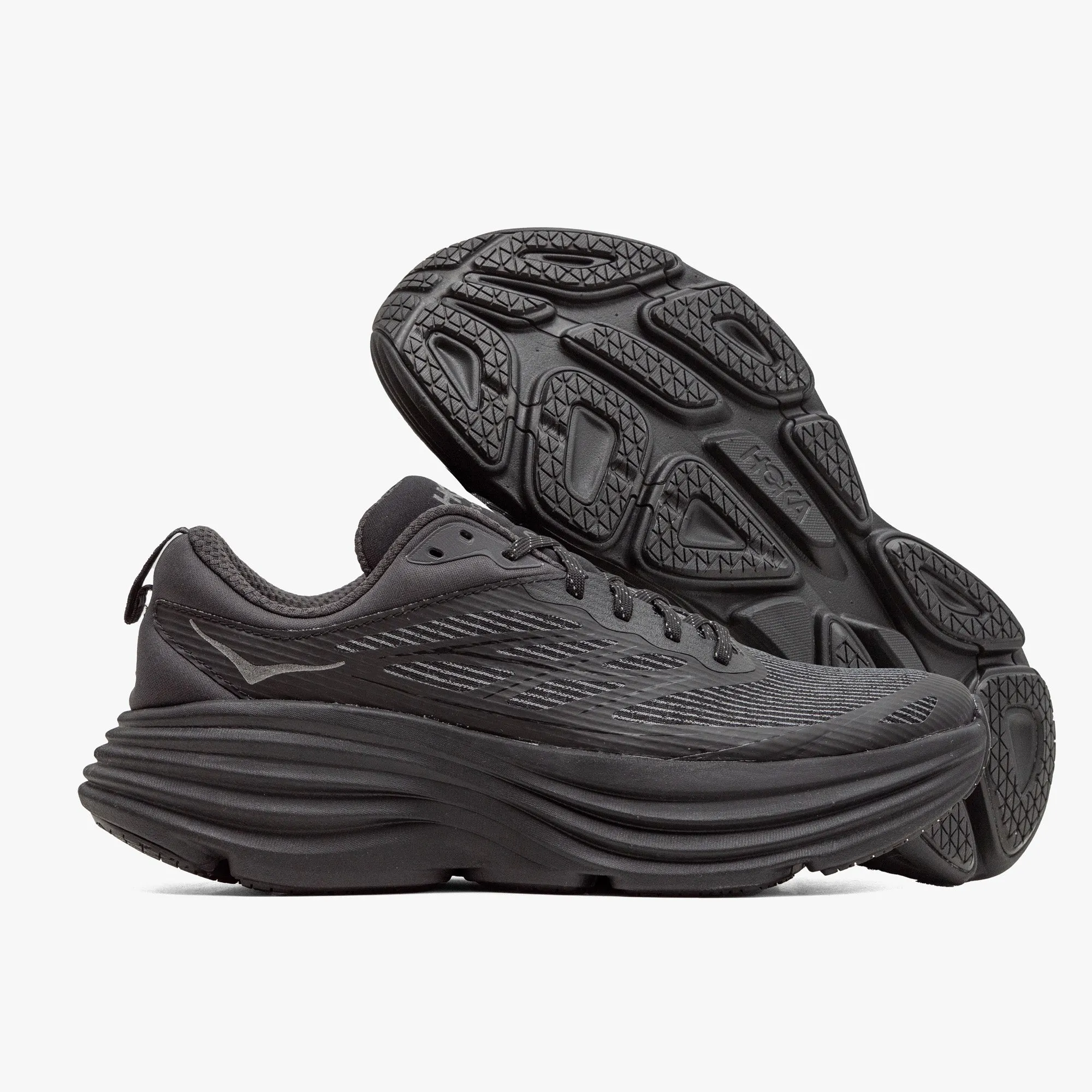 Hoka Bondi 8 TS Caged Black / Black running belt