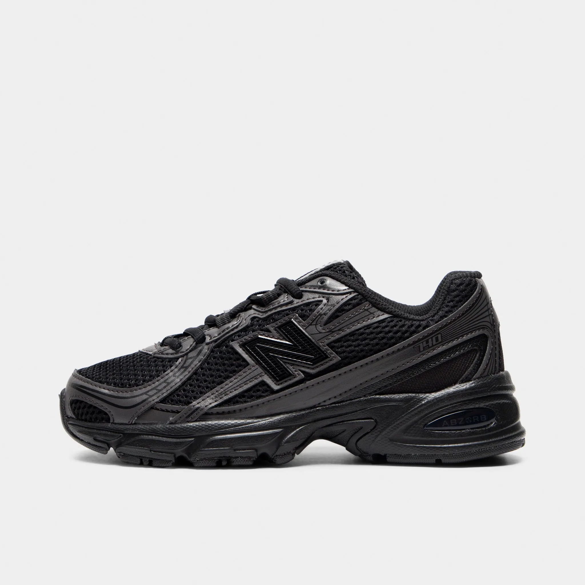New Balance Juniors' 740 Black Cement / Black countryside running option