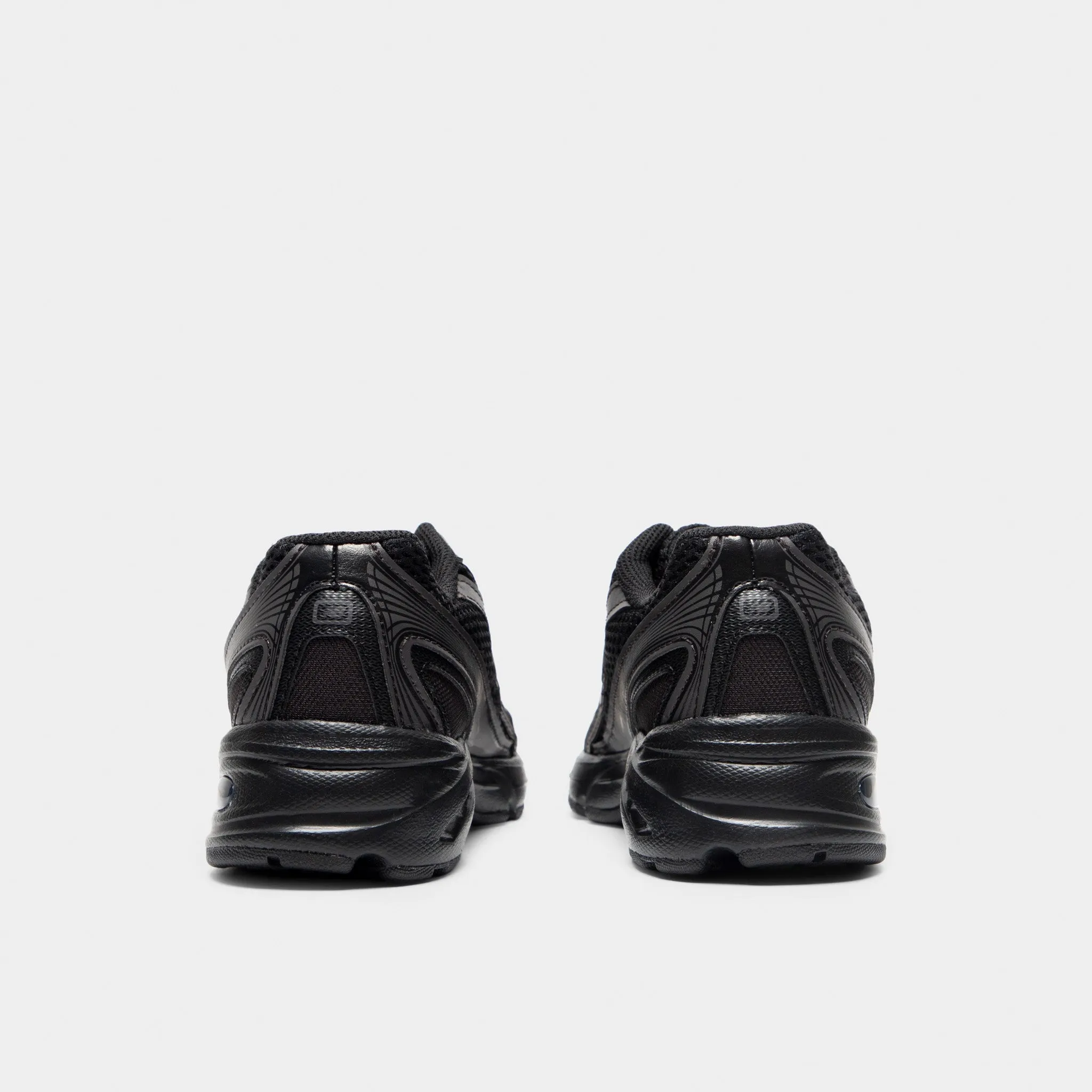 New Balance Juniors' 740 Black Cement / Black antifungal shoes