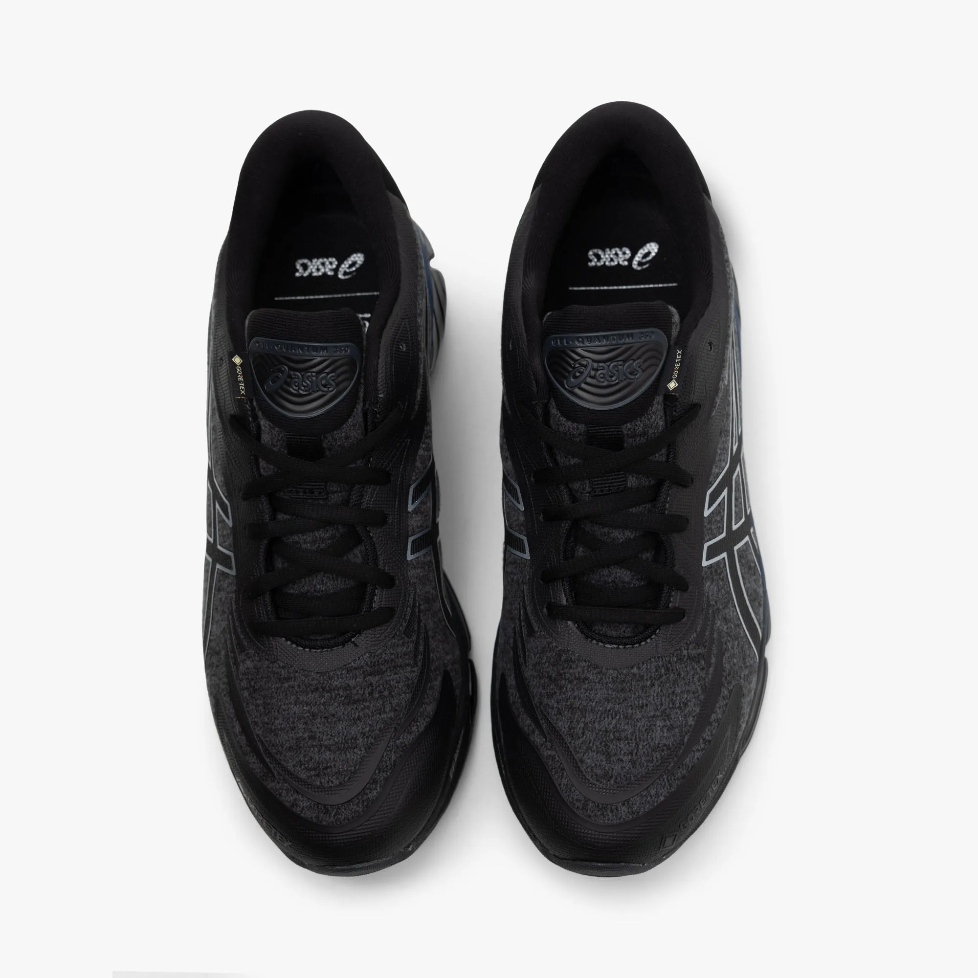 ASICS x Dime Gel-Quantum 360 VII GORE-TEX Black / Pure Silver evening runner shoes wide - width shoe option