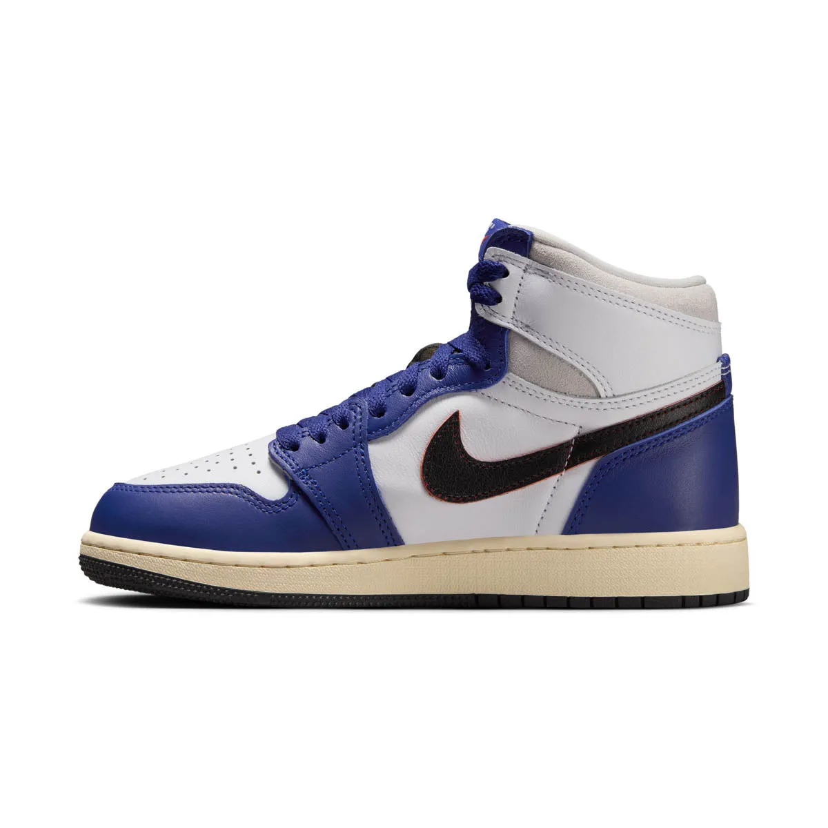 Air Jordan 1 High OG 'Rare Air Deep Royal Blue' Big Kids' Shoes Flexible Groove Design