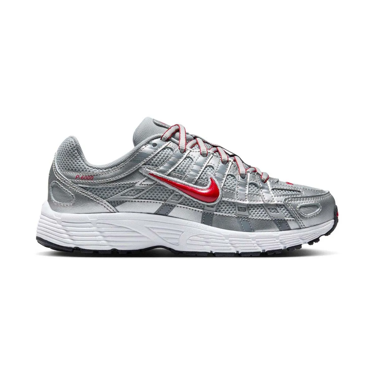 Modern Nike P-6000 'Metallic Silver Cool Red' Big Kids' Shoes