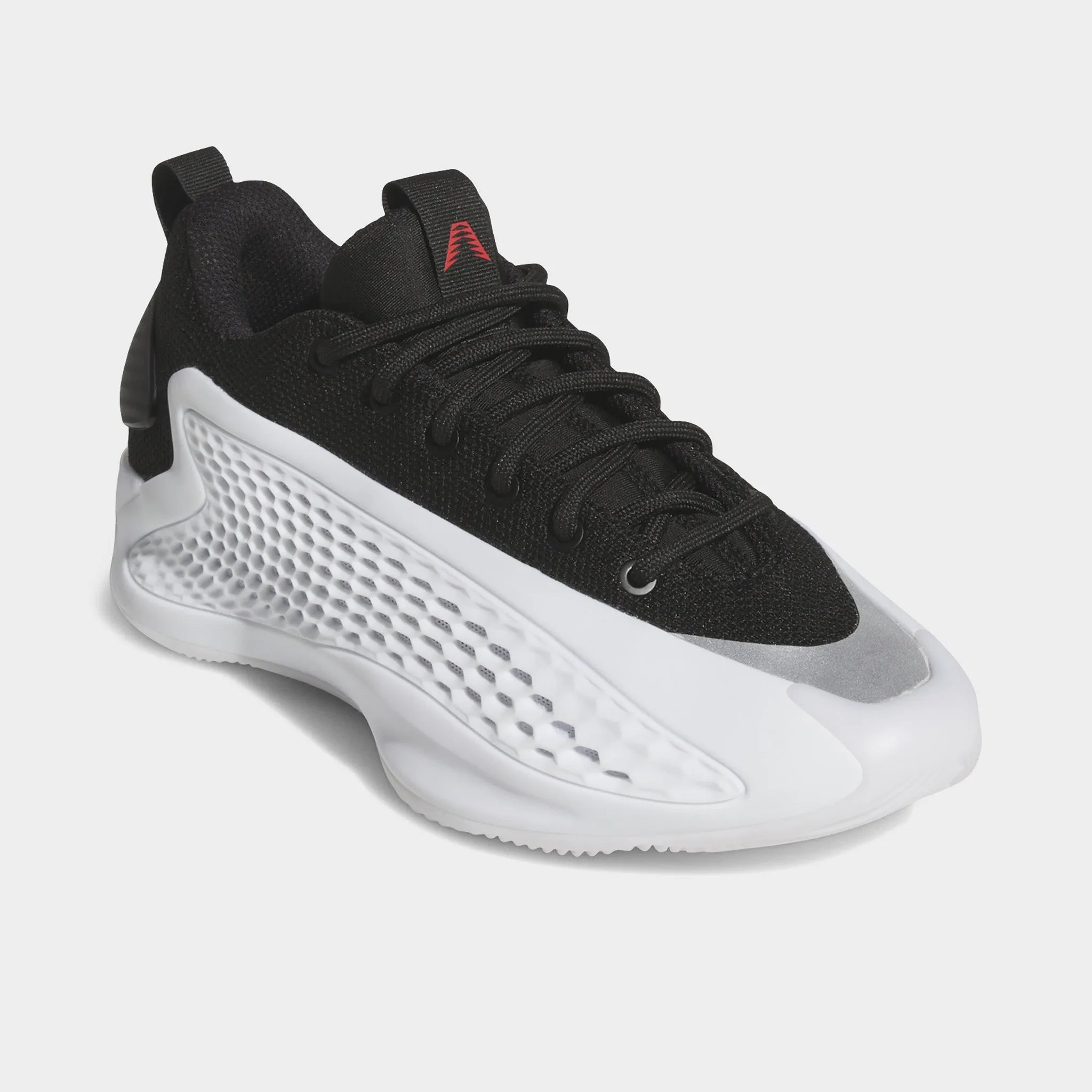 adidas Juniors' Anthony Edwards 1 Low White / Black - Red Torsional Stability