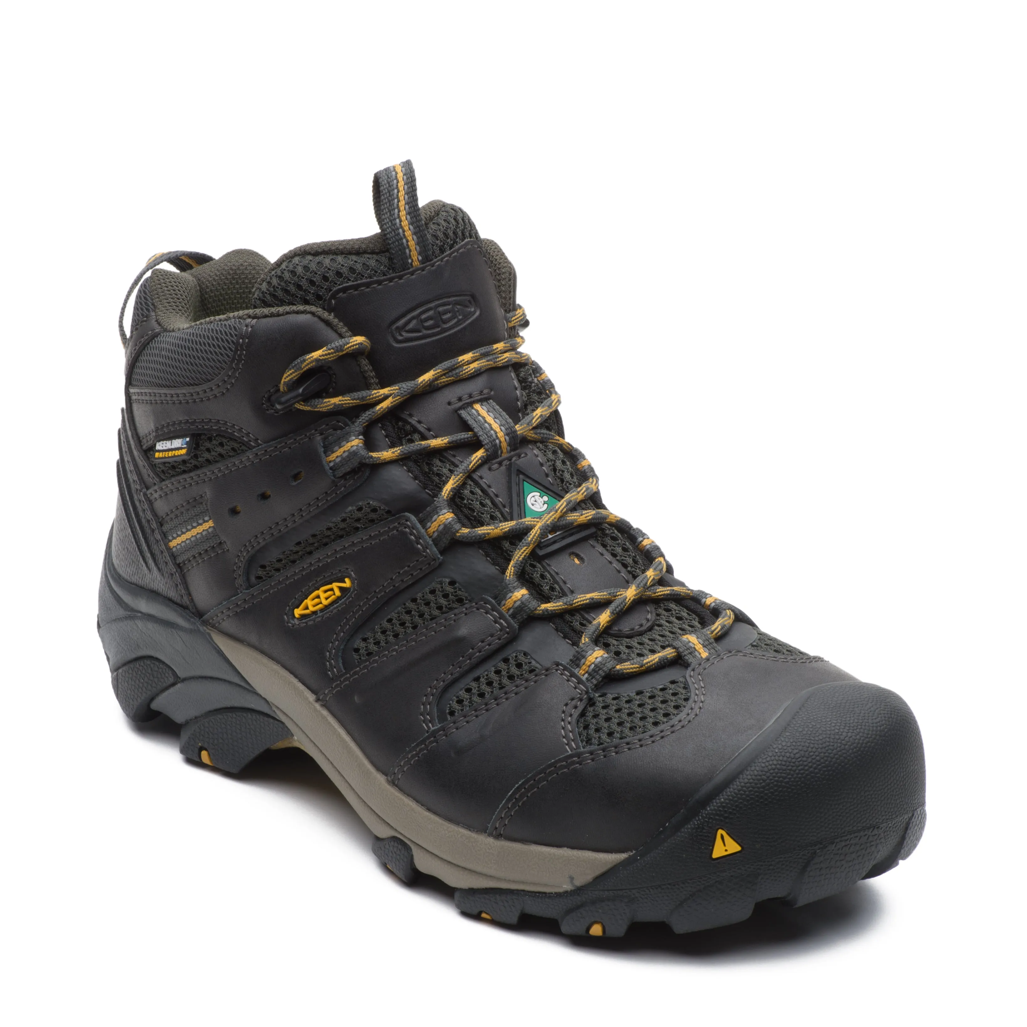 Lansing Mid Men's steel toe leather work boots 1019322EE Heavy Cushion