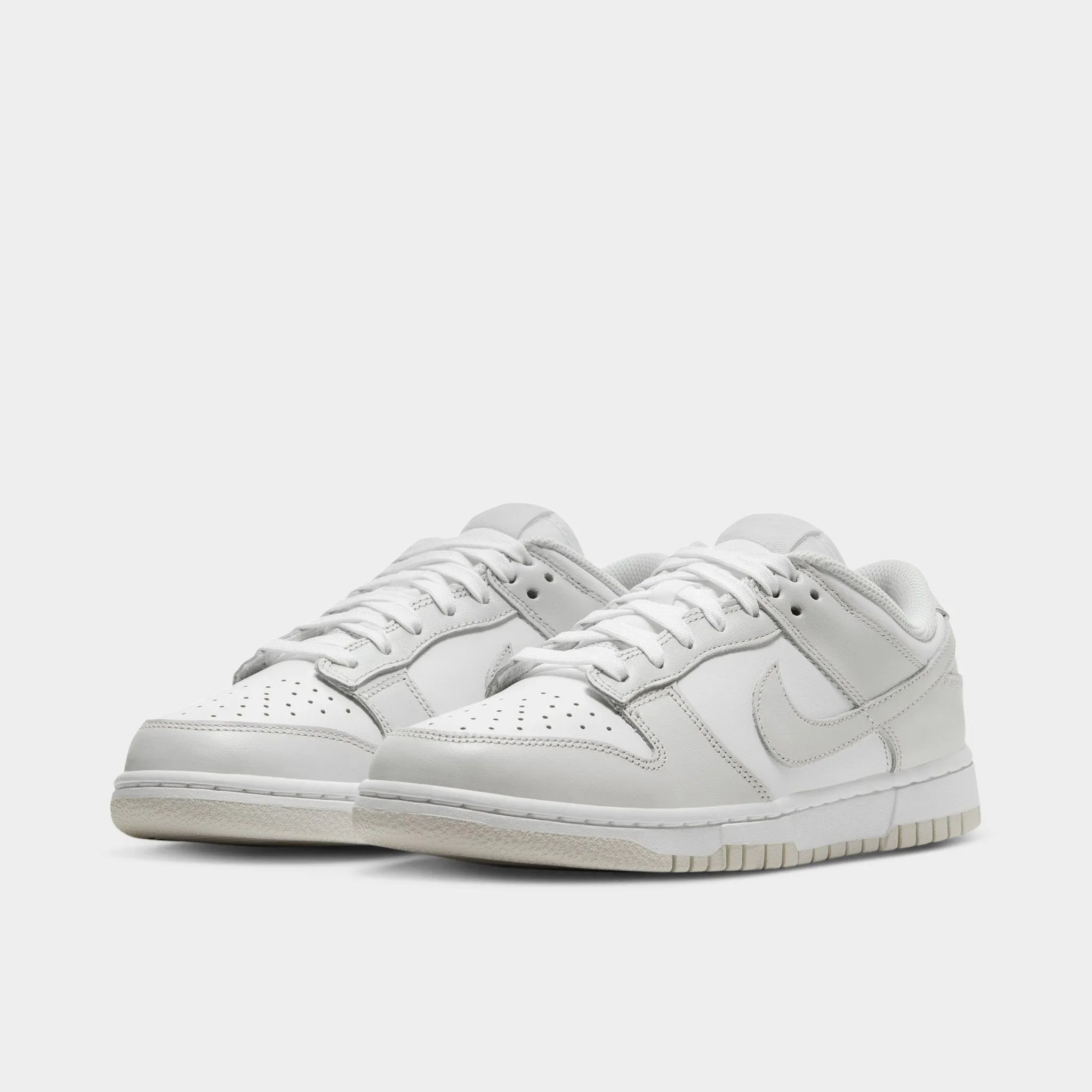 Nike Womens Dunk Low White / Photon Dust - White Shear Resistance Foam