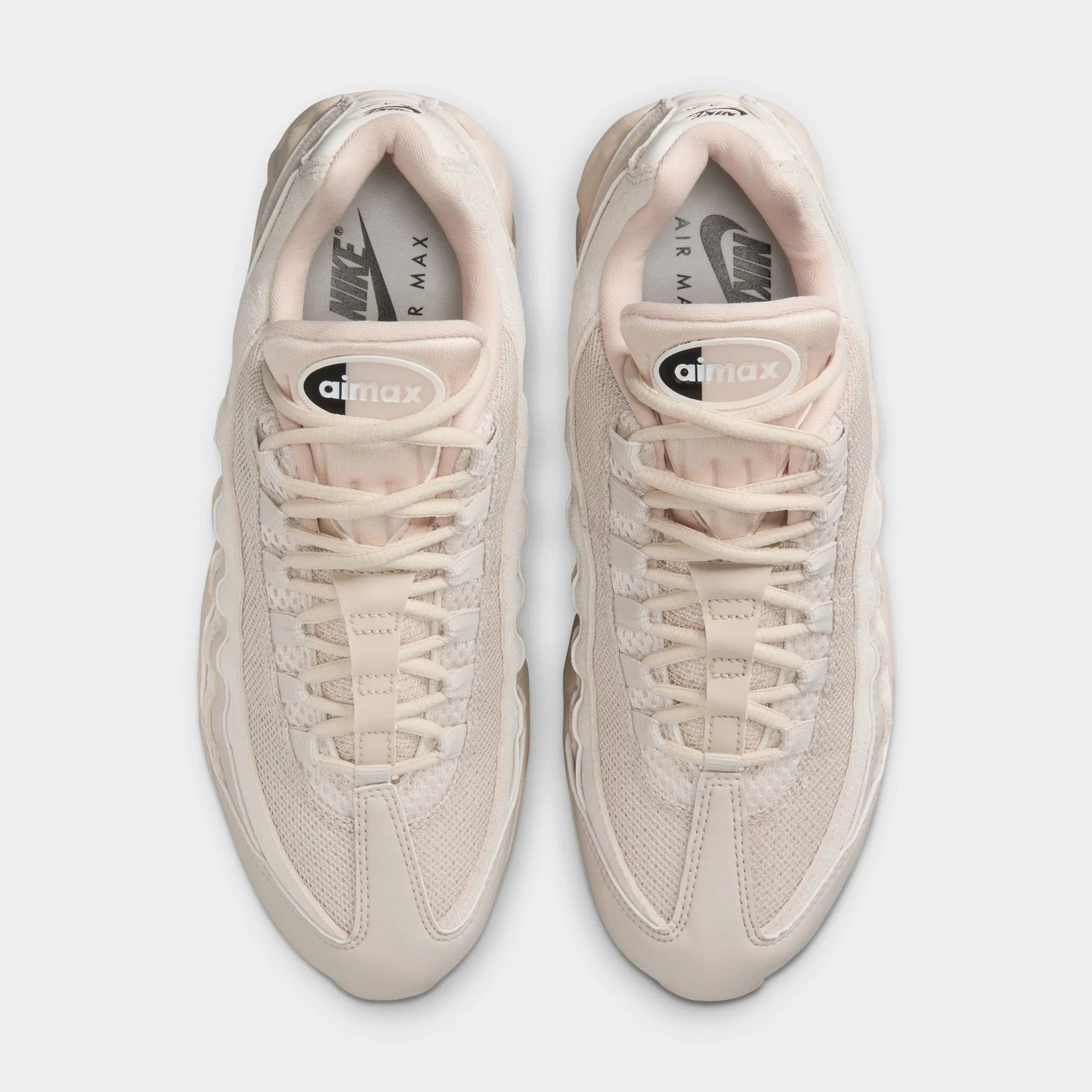 running on a track oval seasonal shoes Nike Women's Air Max 95 Light Orewood Brown / Phantom - Platinum Tint