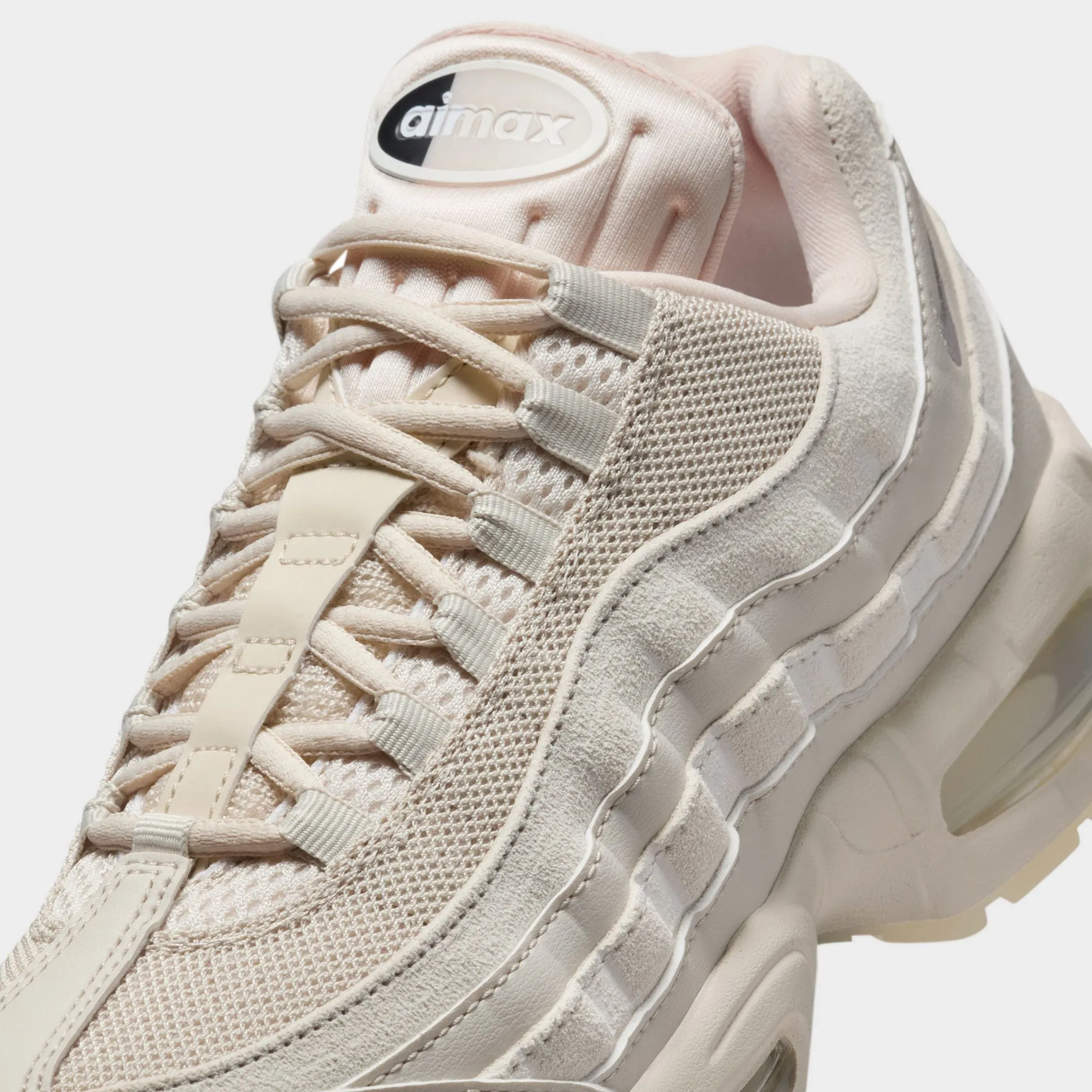 logo - zipped shoes Moisture   Wicking Material Nike Women's Air Max 95 Light Orewood Brown / Phantom - Platinum Tint