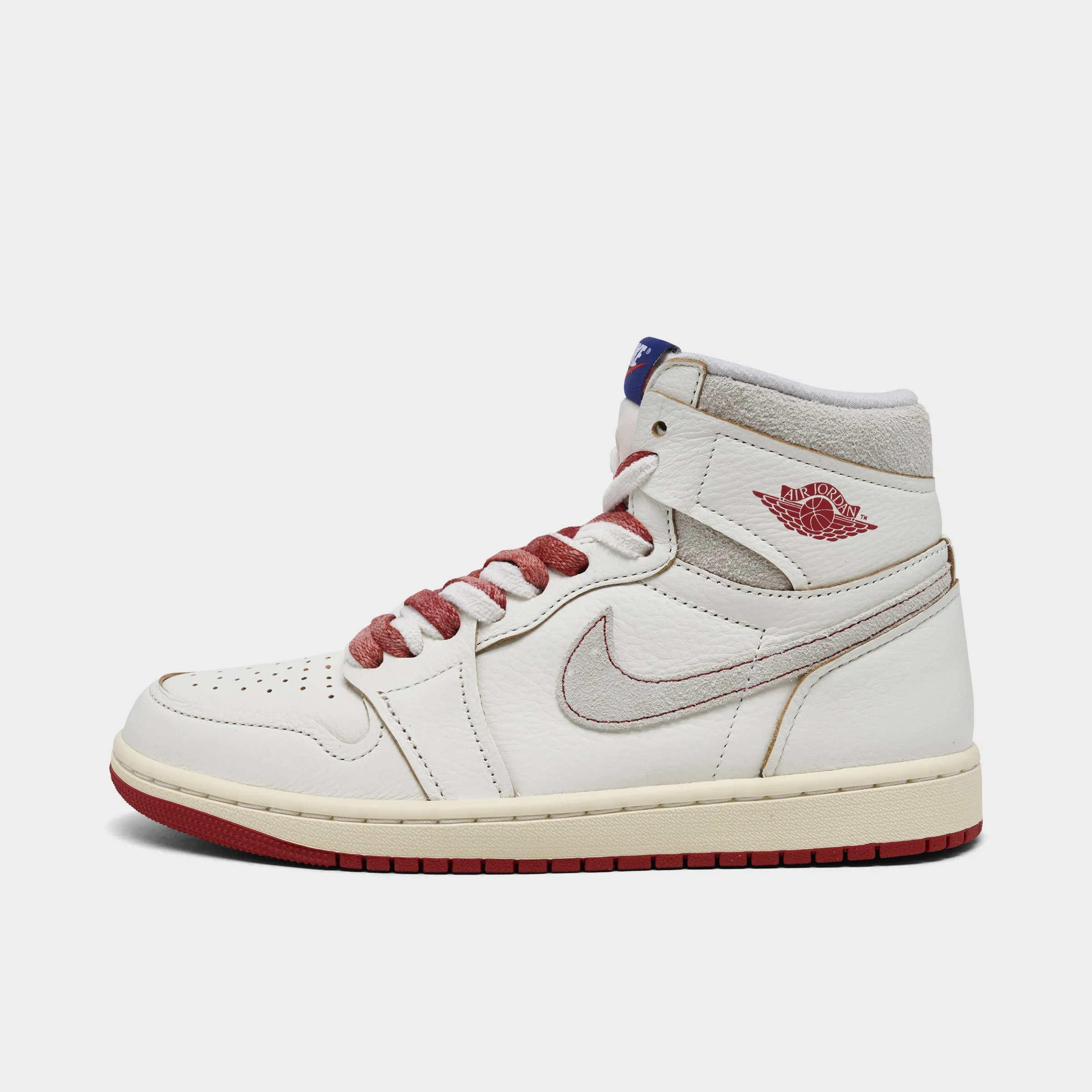 Jump Flex Molded Footbed Design Jordan Women's 1 High OG Sail / Cinnabar - Light Bone