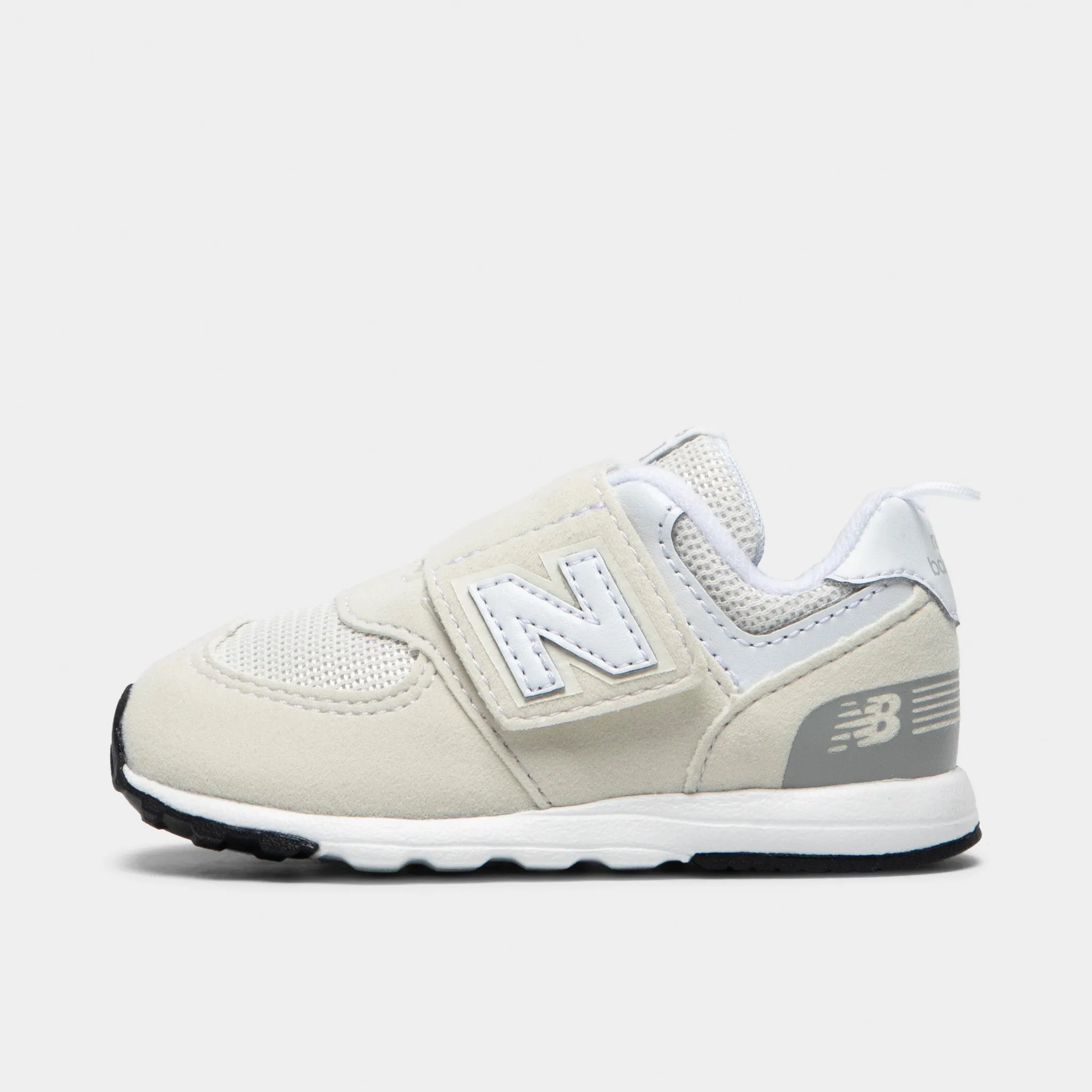 quarter - length running wear Track New Balance Infants' 574 Nimbus Cloud / White