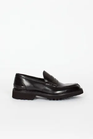 Eva Penny Loafer Black Feather Light River Crossing