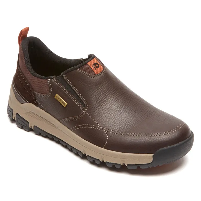 Mens Dunham Glastonbury Slip-On Brown Walk Light Safe Power