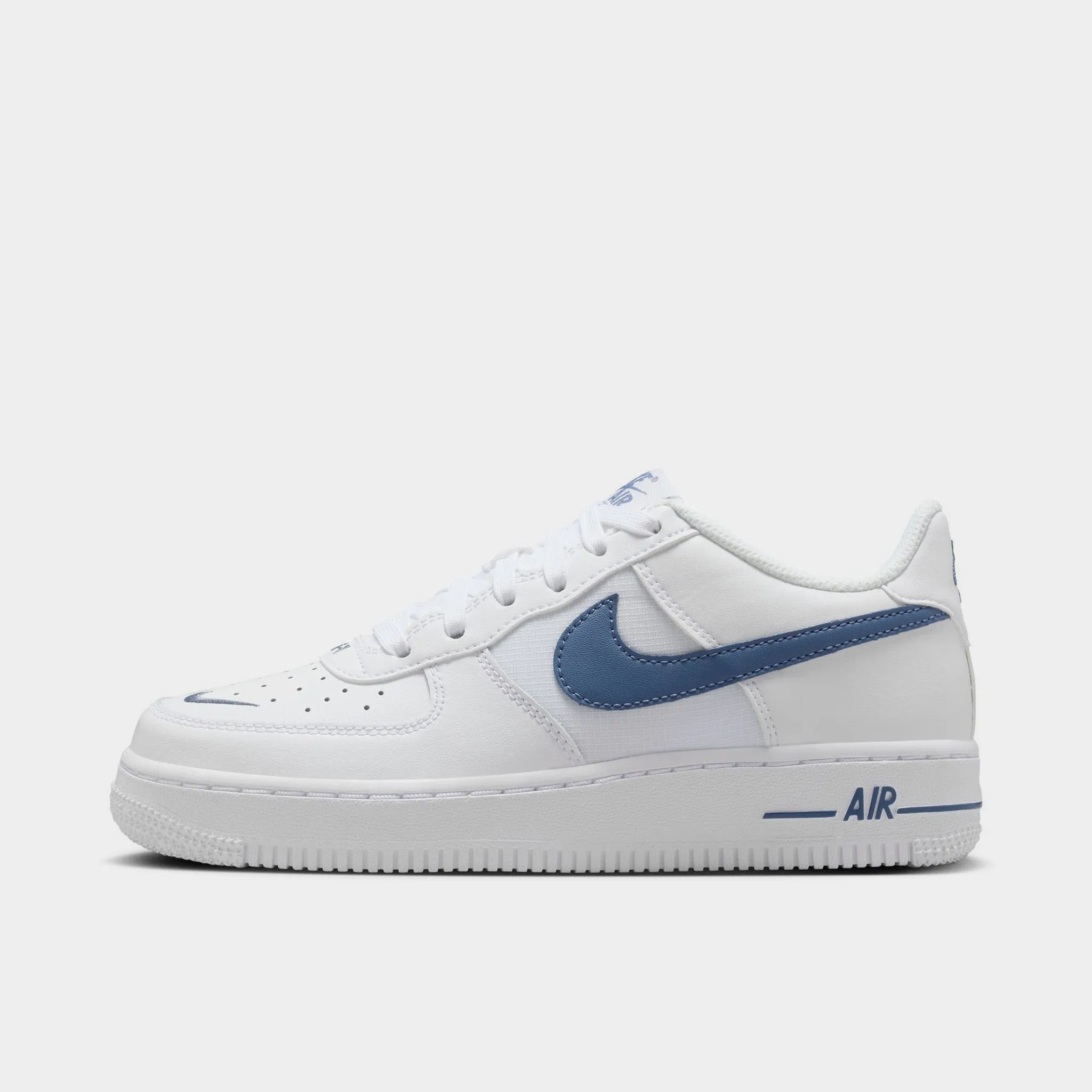 Nike Air Force 1 GS White / Diffused Blue Comfortable toe box