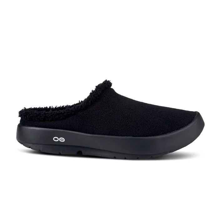 Party Ease CEO Style Men's Oofos Oocoozie Mule in Black