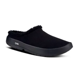Soft Touch Men's Oofos Oocoozie Mule in Black