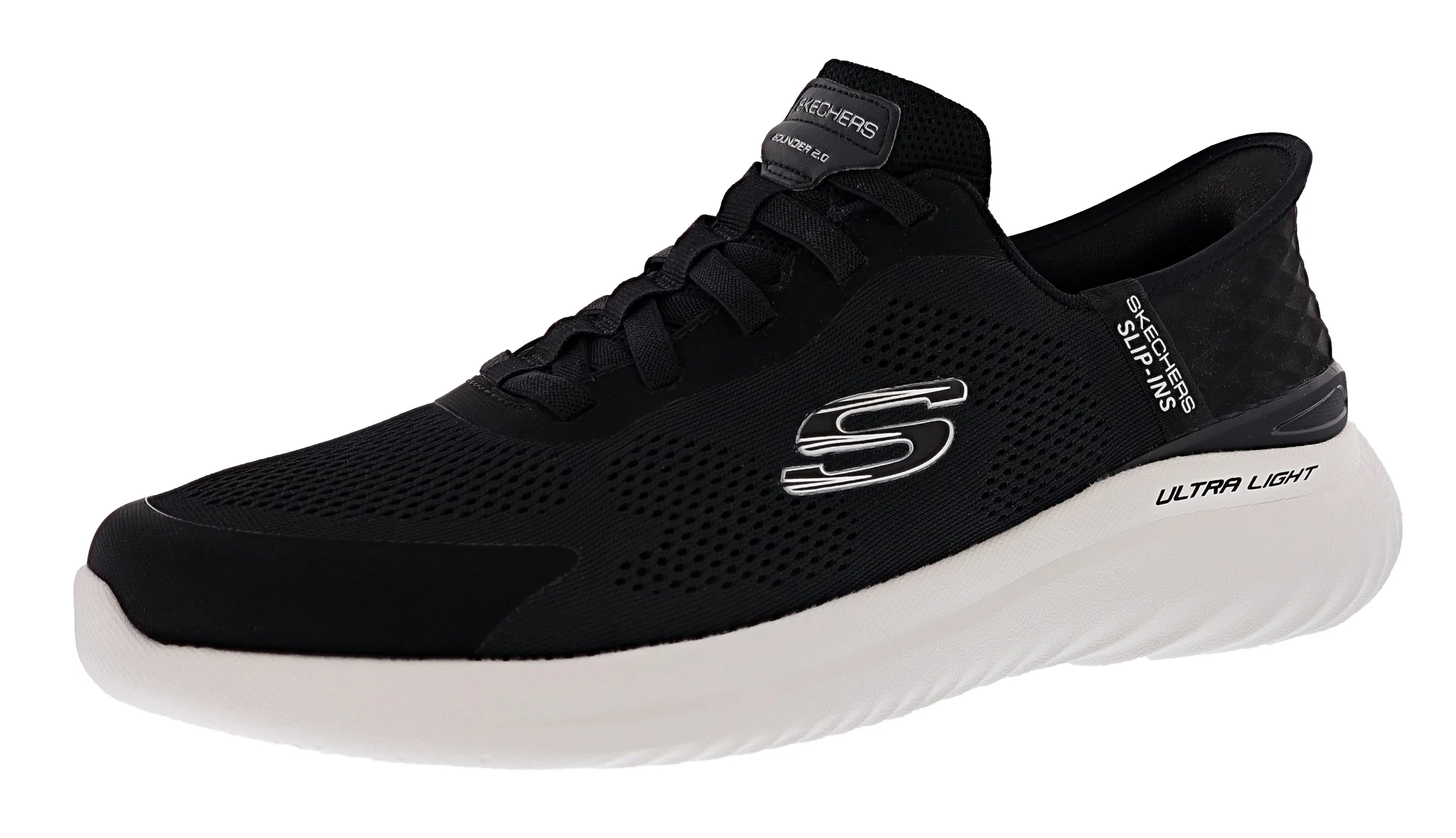 rain material high - top Skechers Men's Boulder 2.0 Slip-Ins Walking Shoes