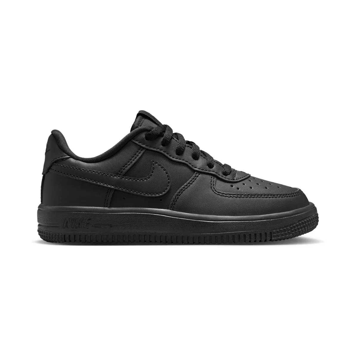 Adjustable Fit Nike Force 1 Low 'Black' Little Kids' Shoes