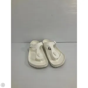 Garden Walk Resort Look Sandals Flip Flops By Birkenstock In White, Size: 9