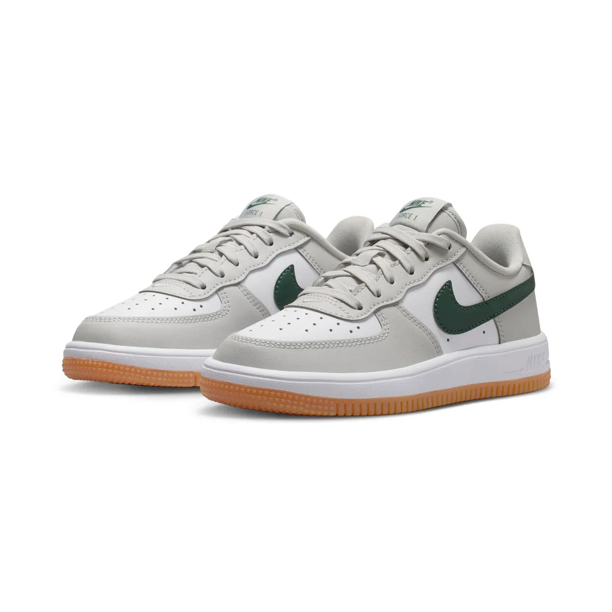 Nike Force 1 Low 'Photon Dust Fir Gum' Little Kids' Shoes Vintage Love On Trend